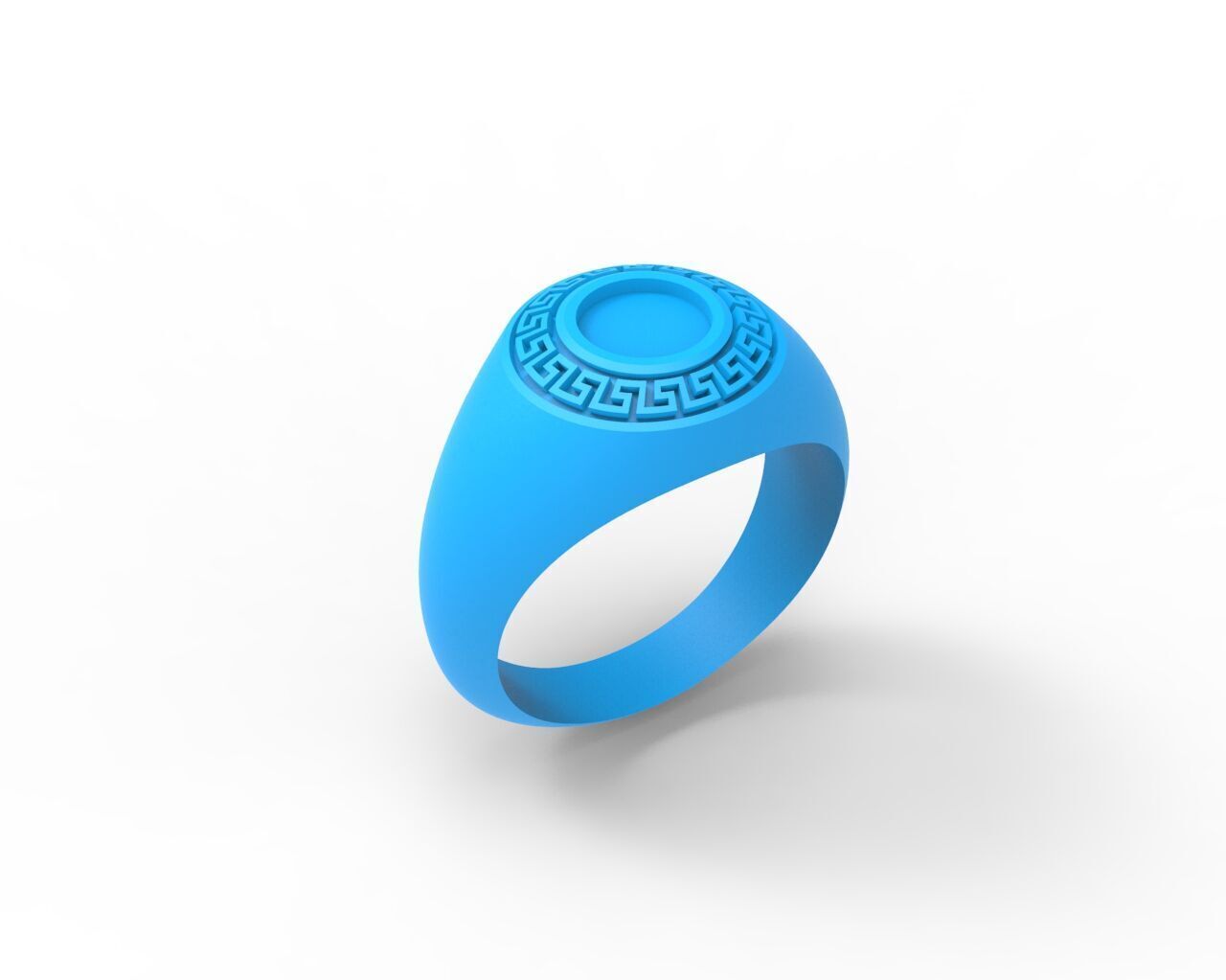 Set of 5 signet pintrest ring - ready for printing in 8 sizes 3D print model_11