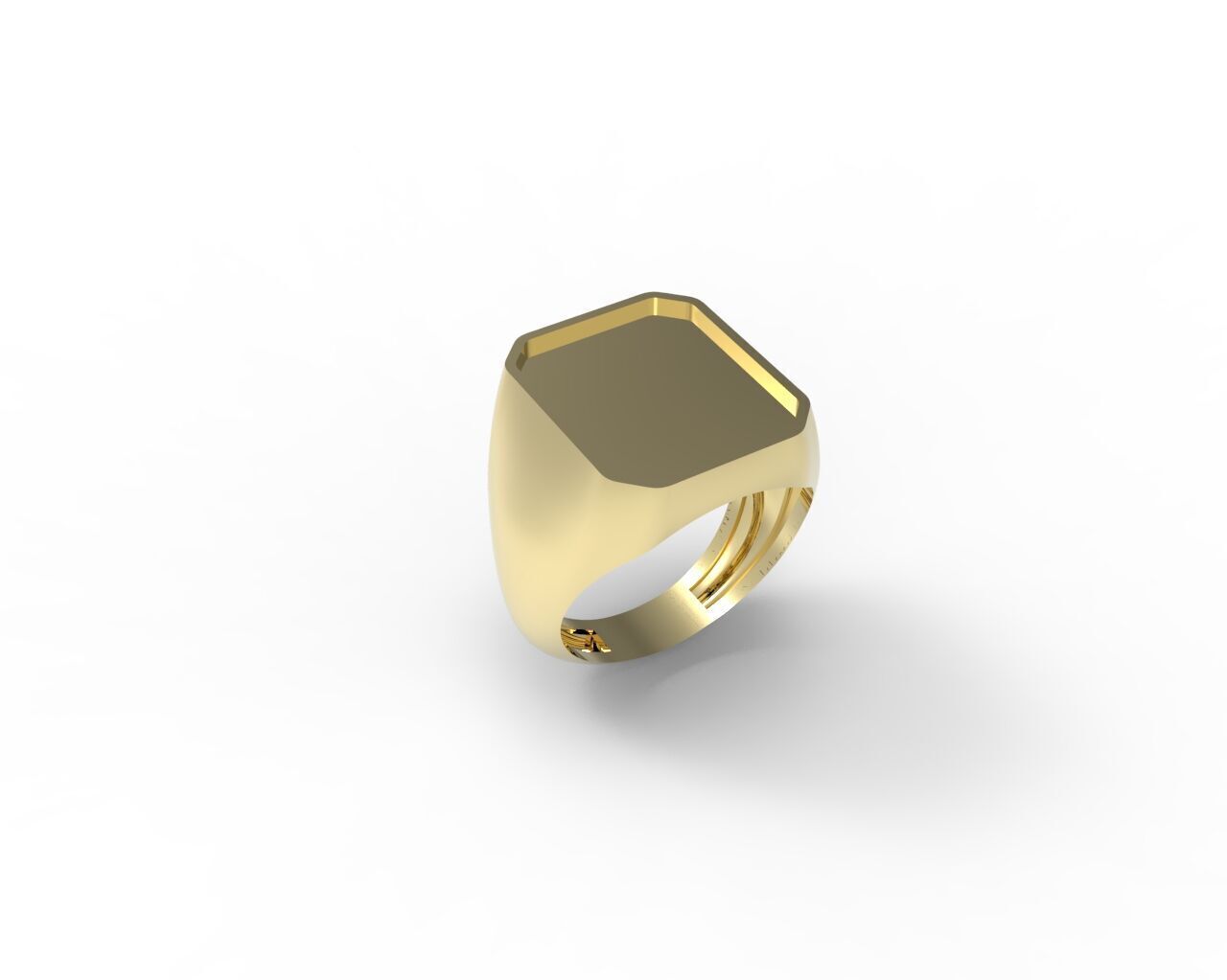 Set of 5 signet pintrest ring - ready for printing in 8 sizes 3D print model_9