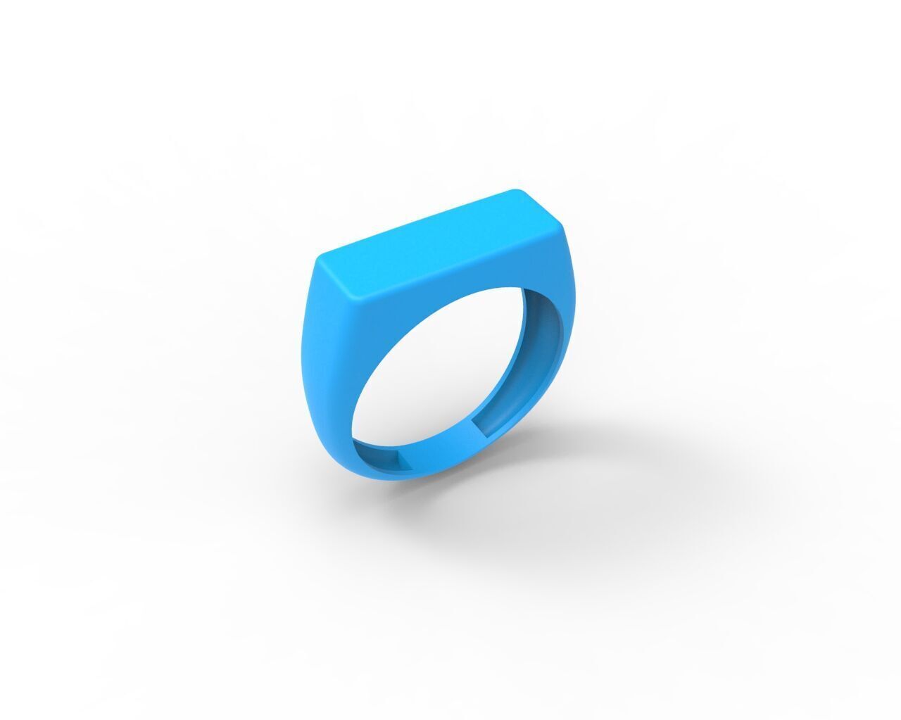Set of 5 signet pintrest ring - ready for printing in 8 sizes 3D print model_12