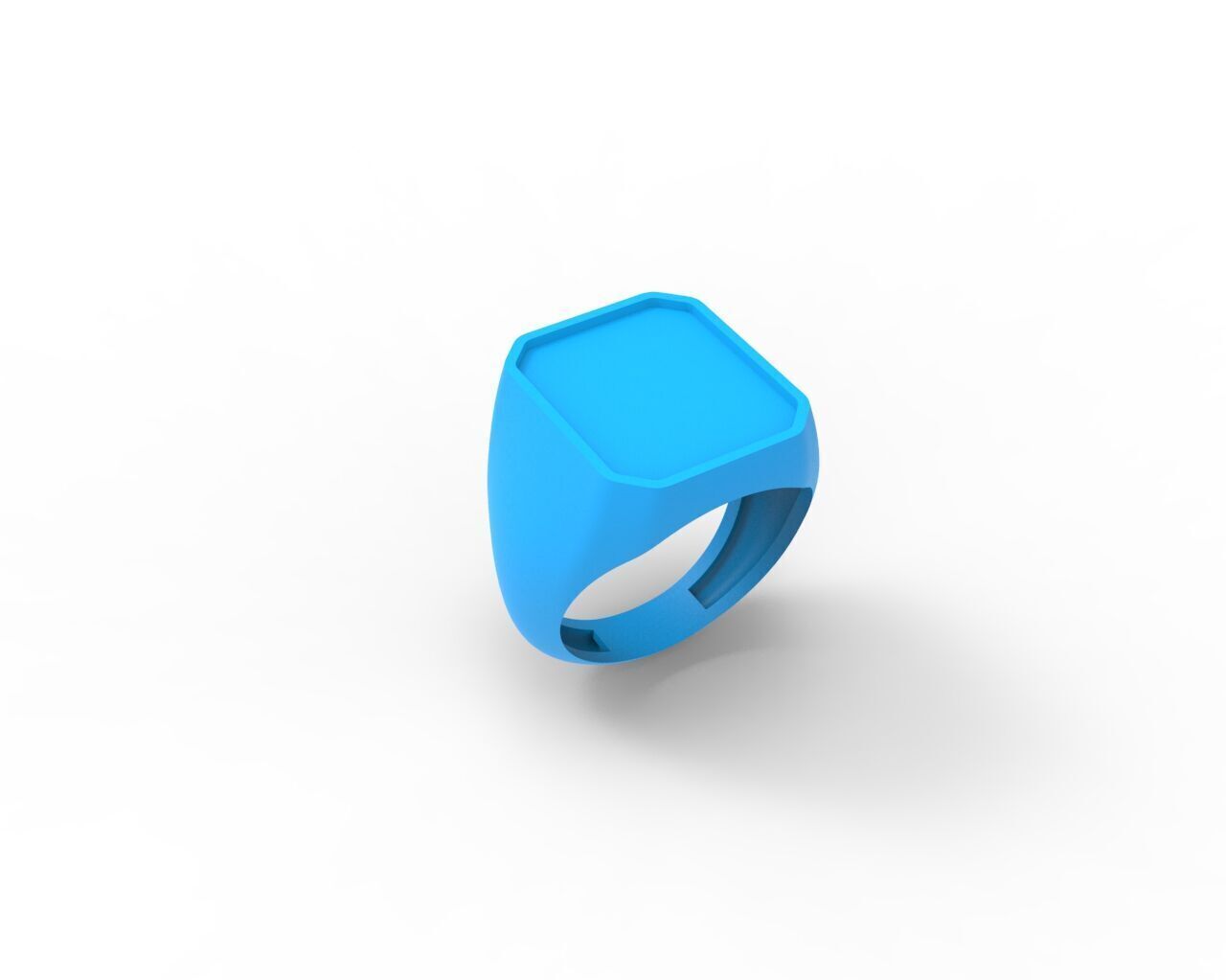 Set of 5 signet pintrest ring - ready for printing in 8 sizes 3D print model_8