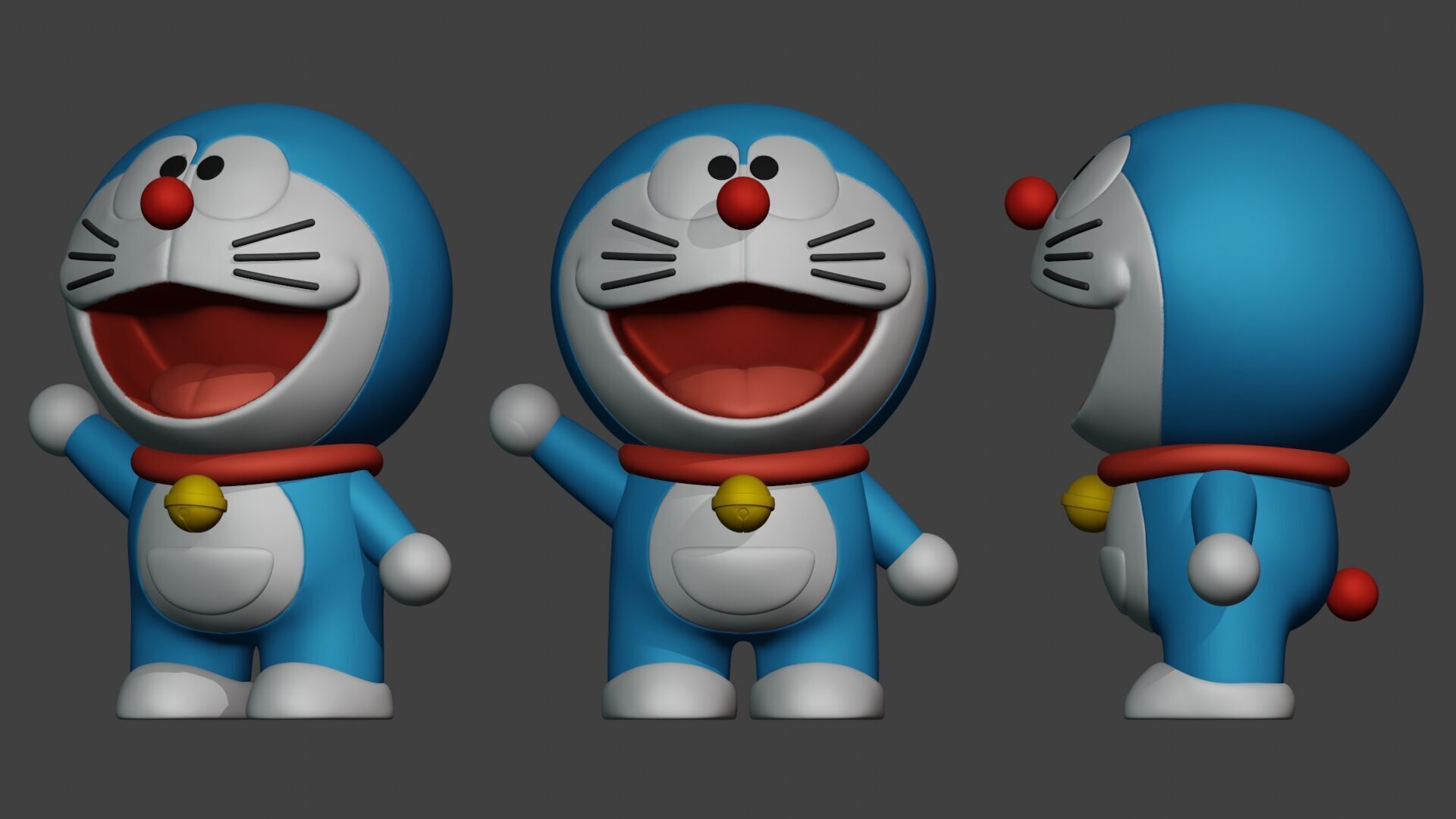 Doraemon 3D STL 3D print model_3