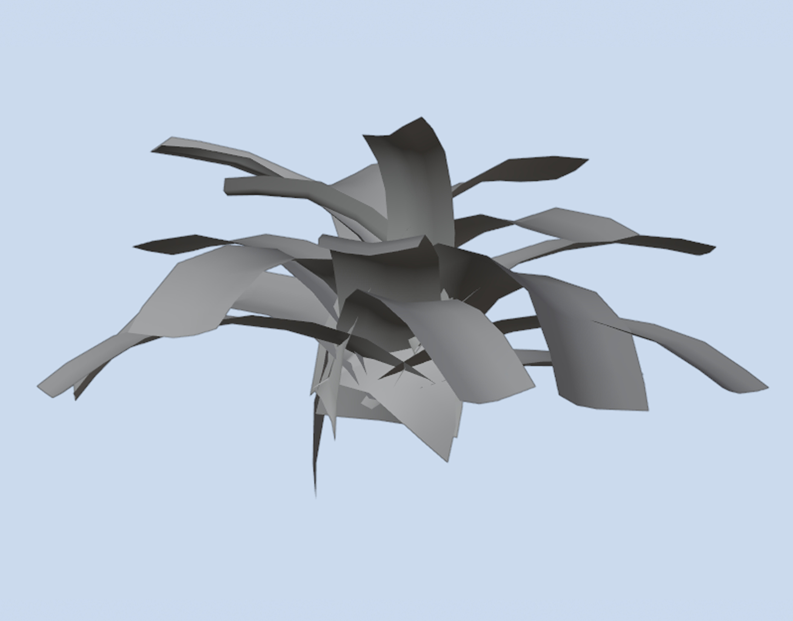 VR PBR ENVIRONMENT ASSET REALISTIC FERN A 3D MODEL Low-poly 3D model_4