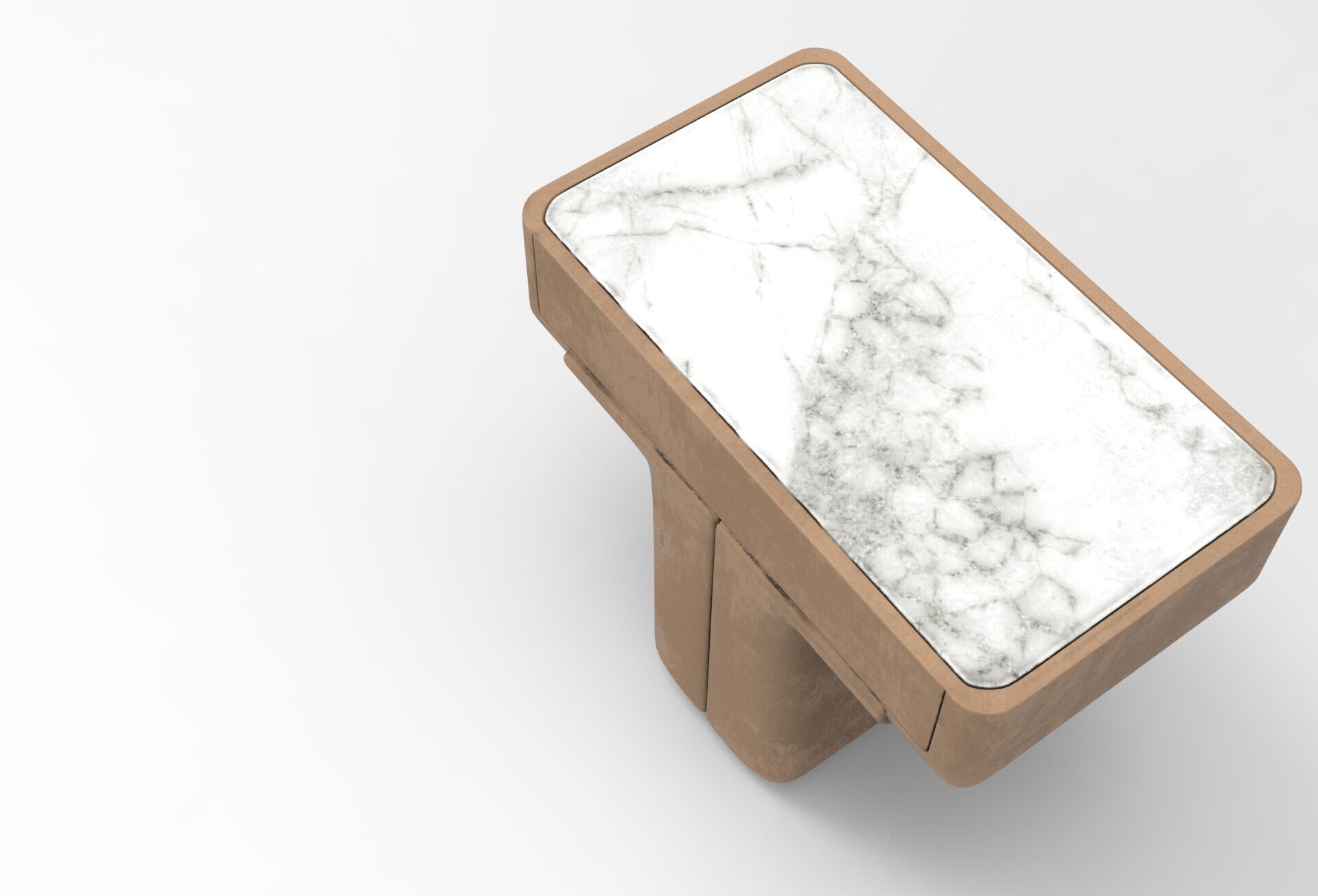 Kasy Nightstand Low-poly 3D model_3