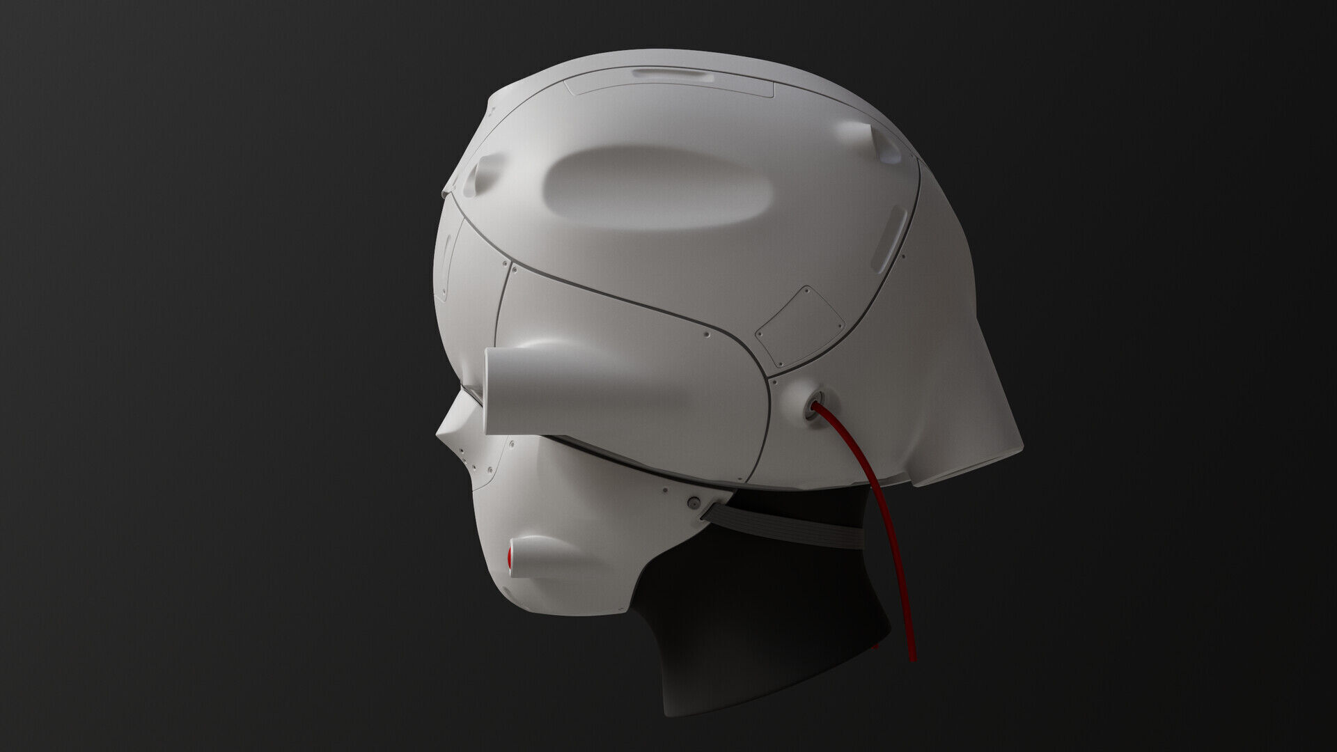 Sci-Fi helmet Free 3D model_7
