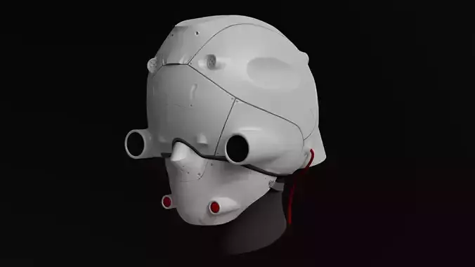 Sci-Fi helmet Free 3D model