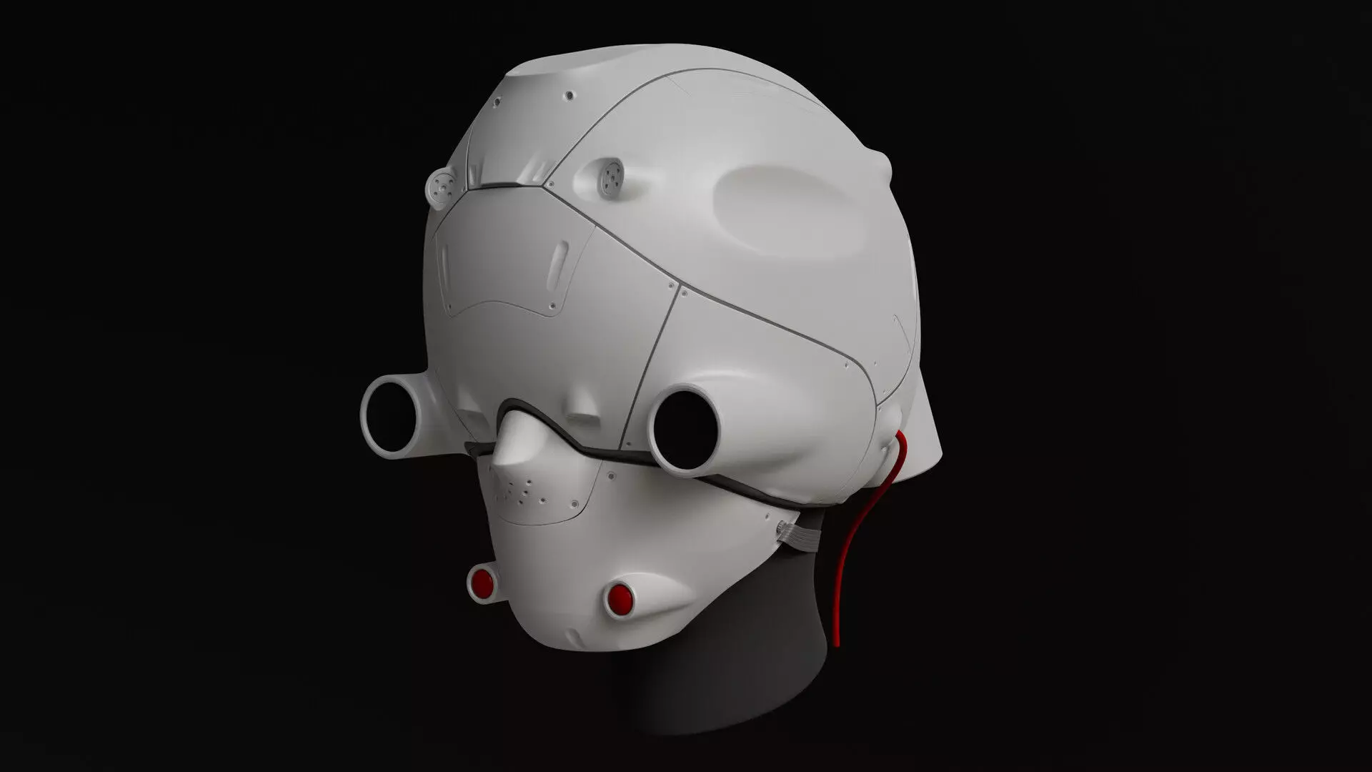 Sci-Fi helmet Free 3D model_0