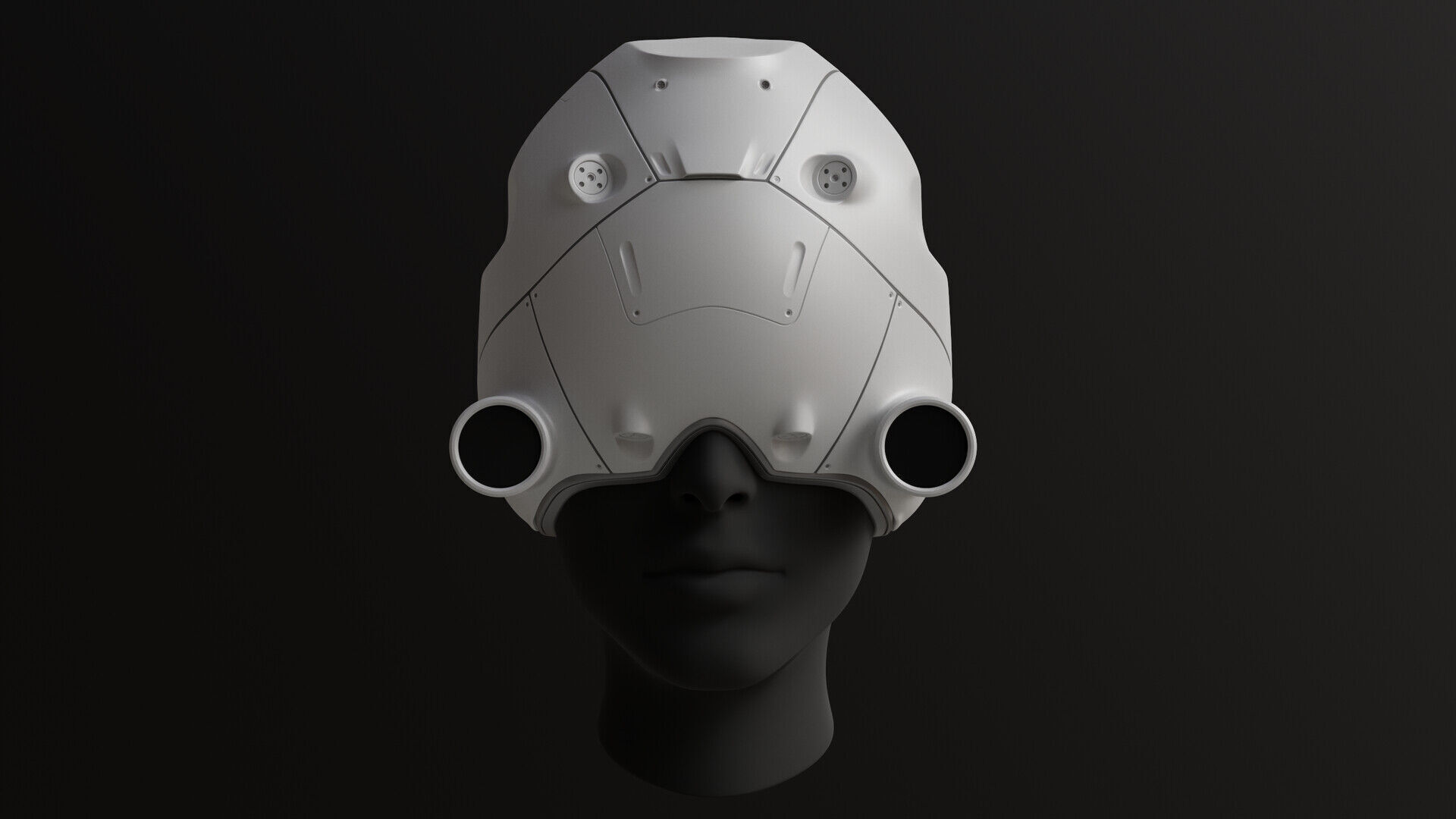 Sci-Fi helmet Free 3D model_5