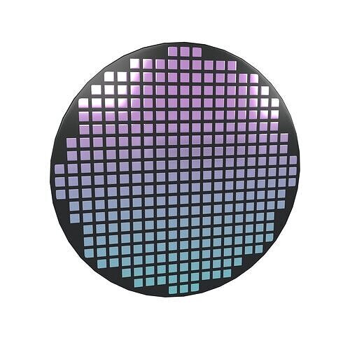 Chip Die Icon v1 001 Low-poly 3D model