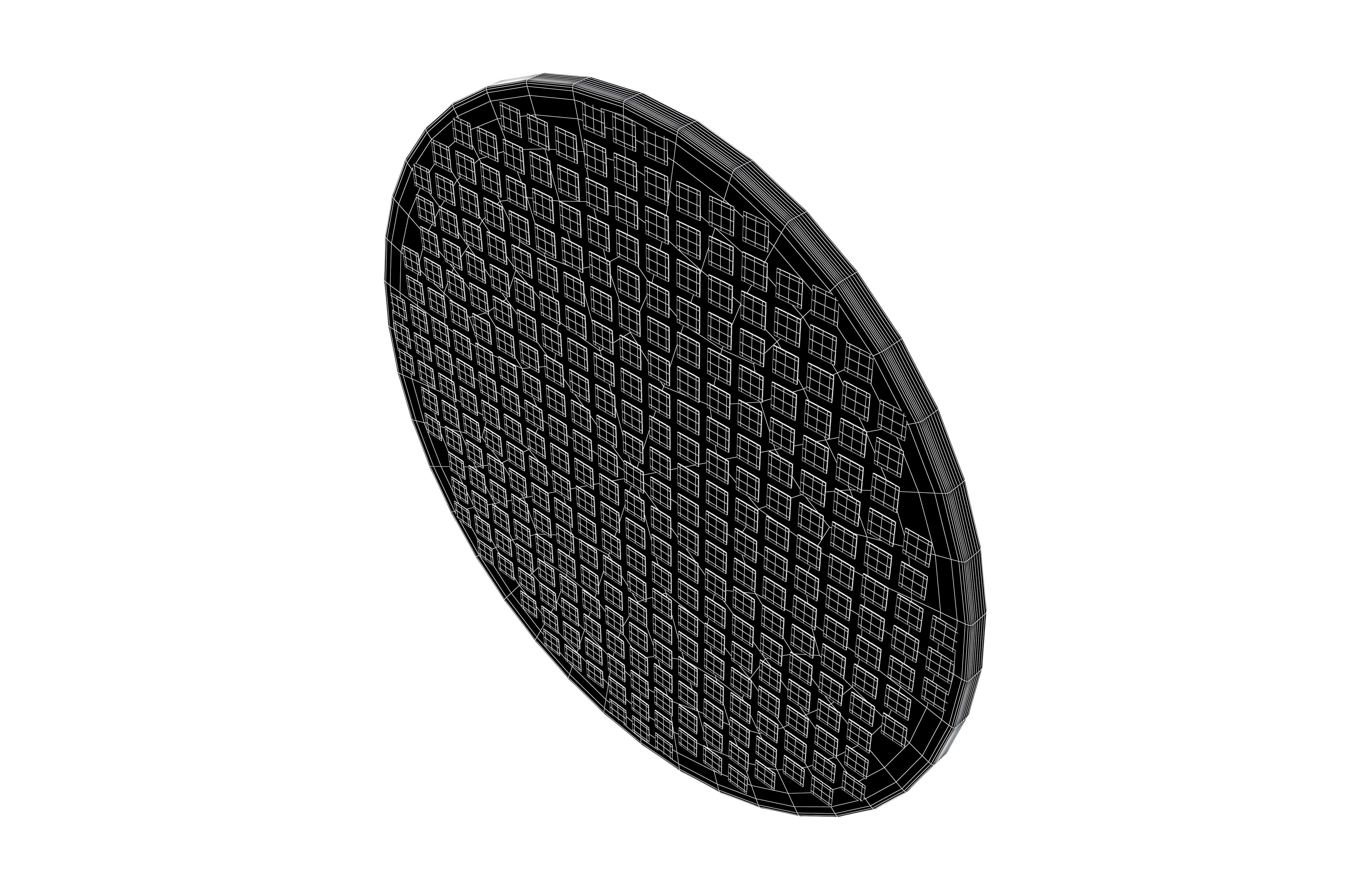 Chip Die Icon v1 001 Low-poly 3D model_6