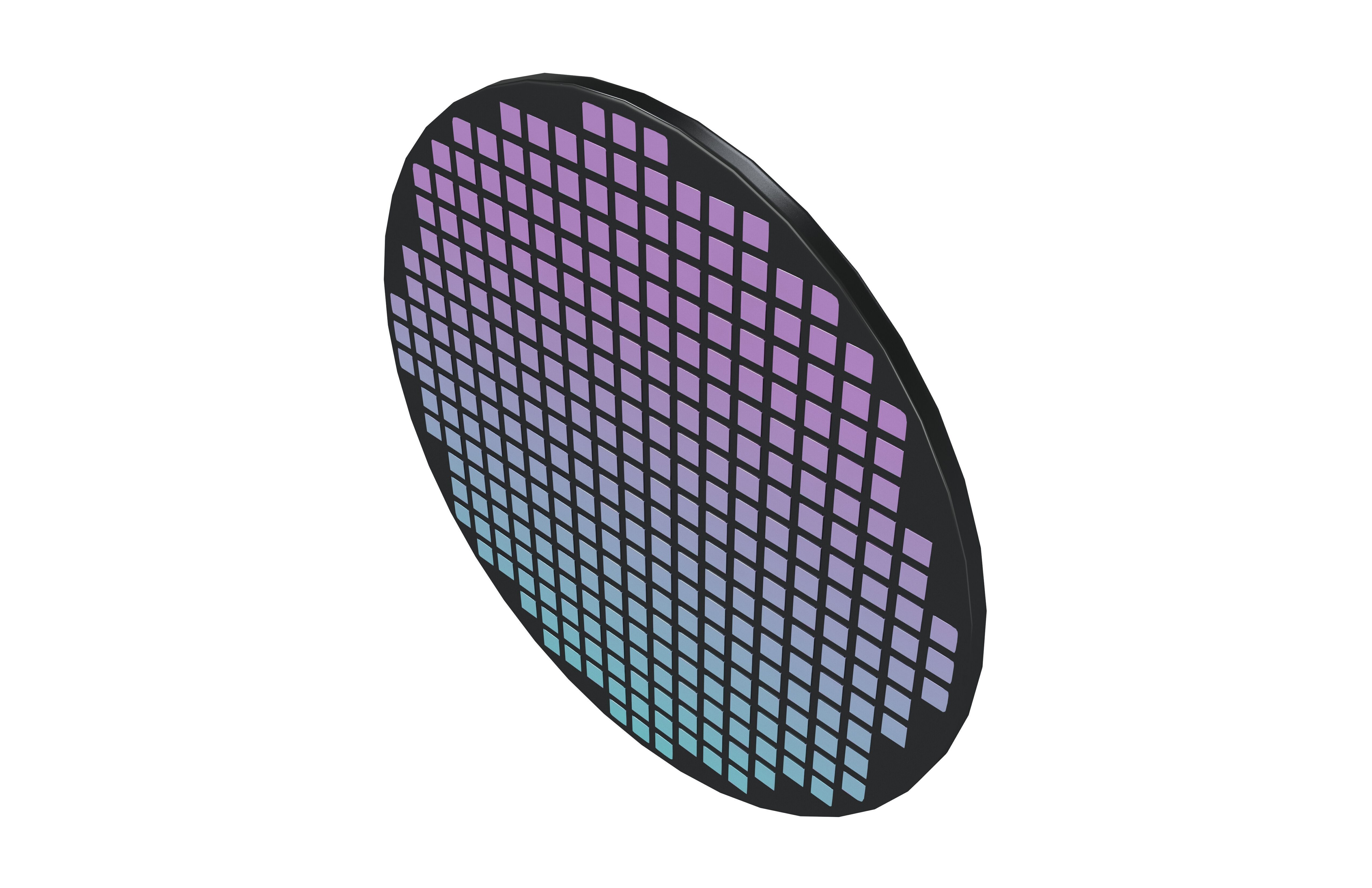 Chip Die Icon v1 001 Low-poly 3D model_3