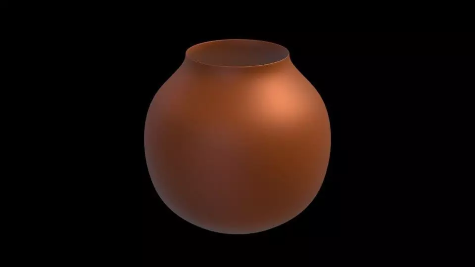 Pot vase 3D model_0