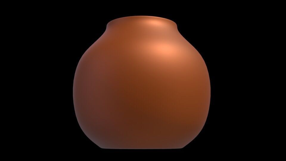 Pot vase 3D model_2