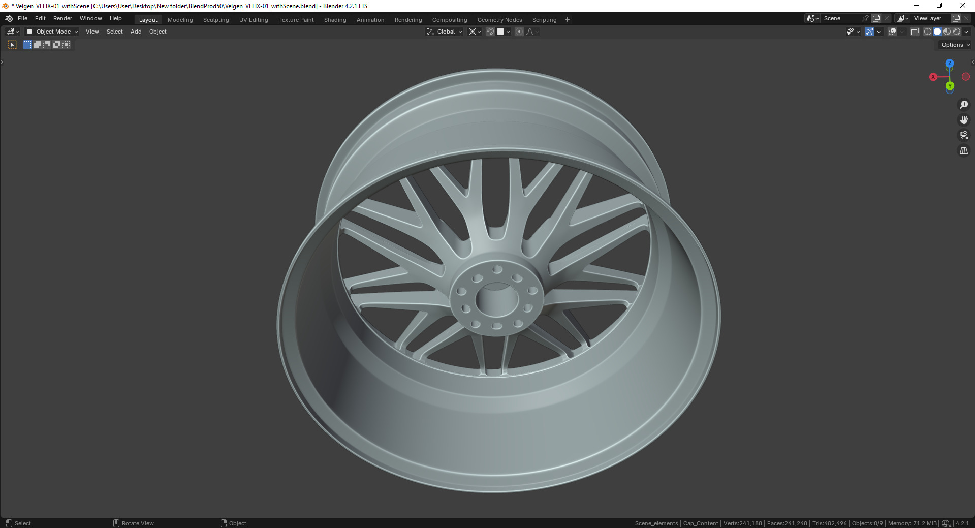 Velgen VFHX-01 Rim 3D model_13
