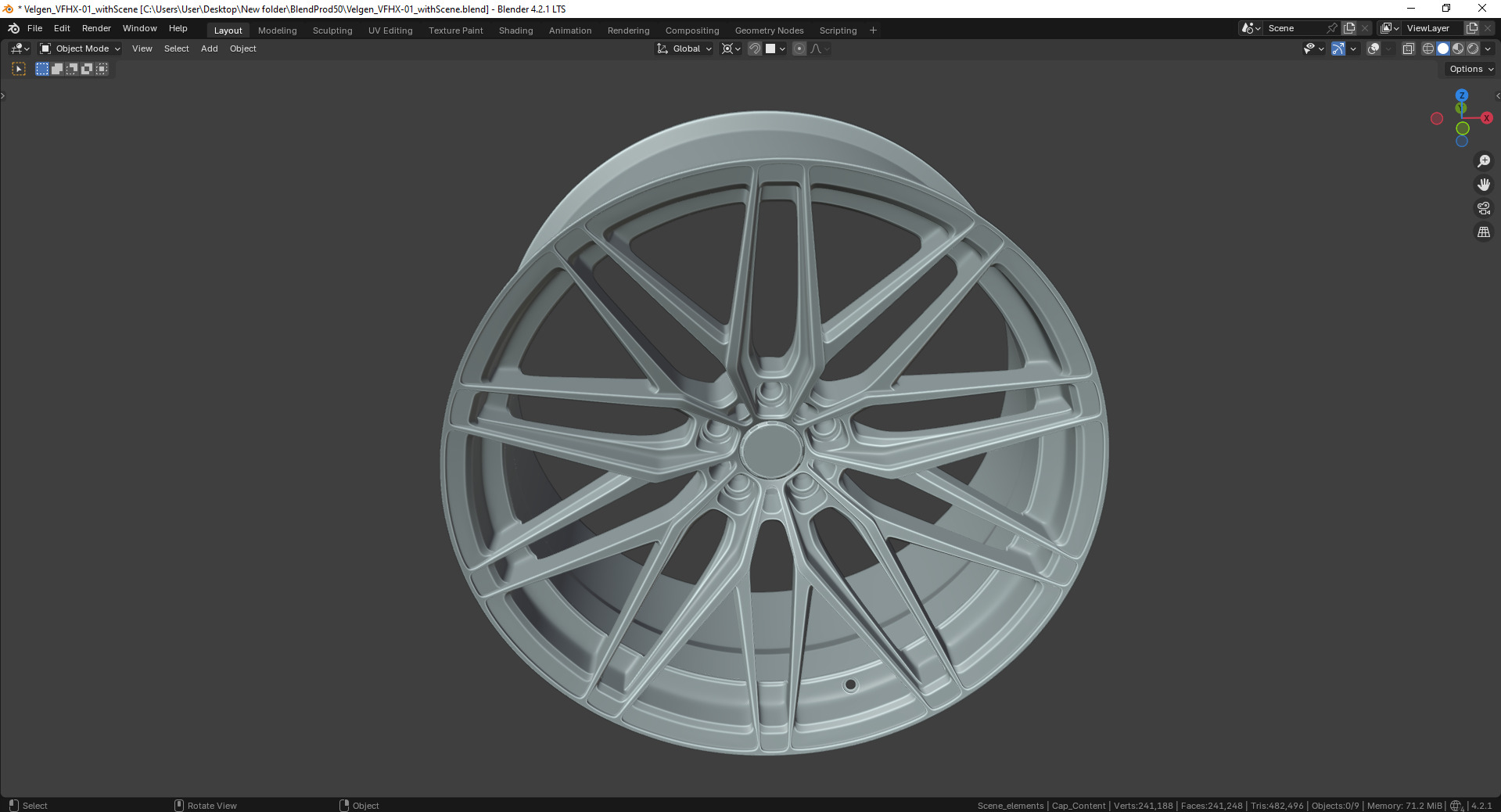 Velgen VFHX-01 Rim 3D model_12