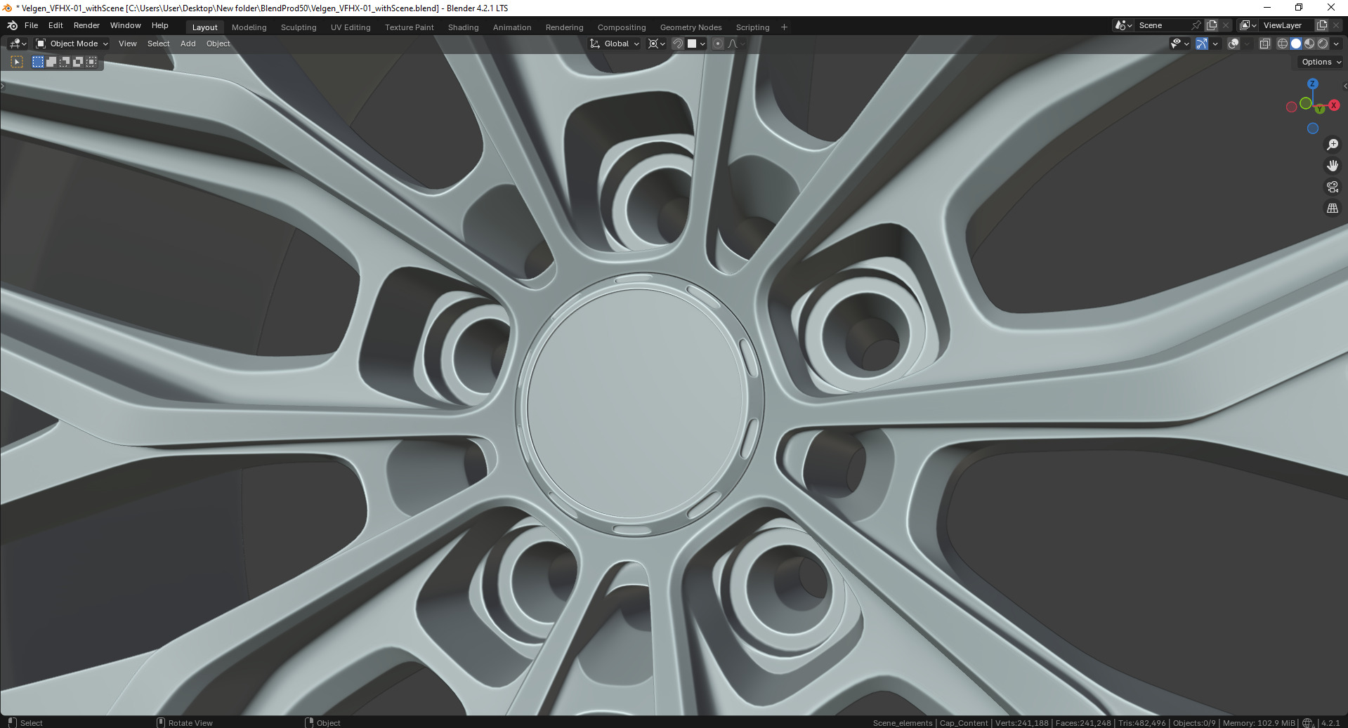 Velgen VFHX-01 Rim 3D model_10