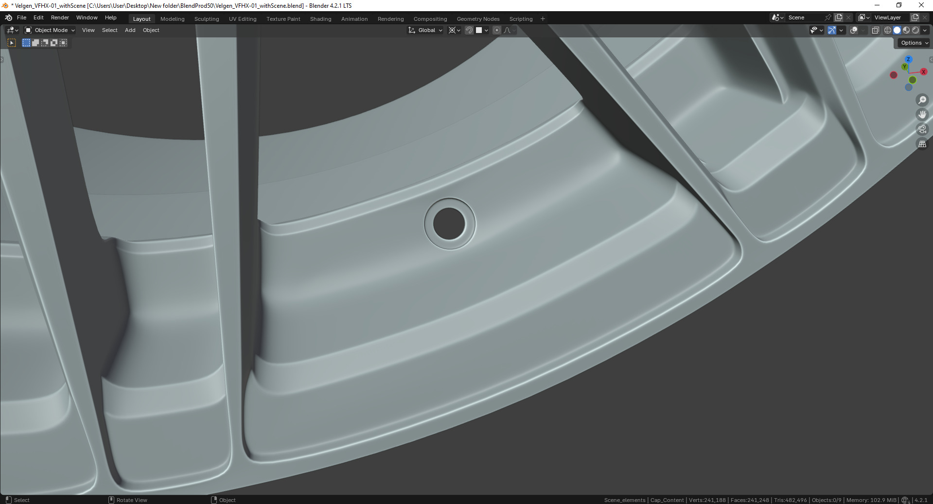 Velgen VFHX-01 Rim 3D model_11