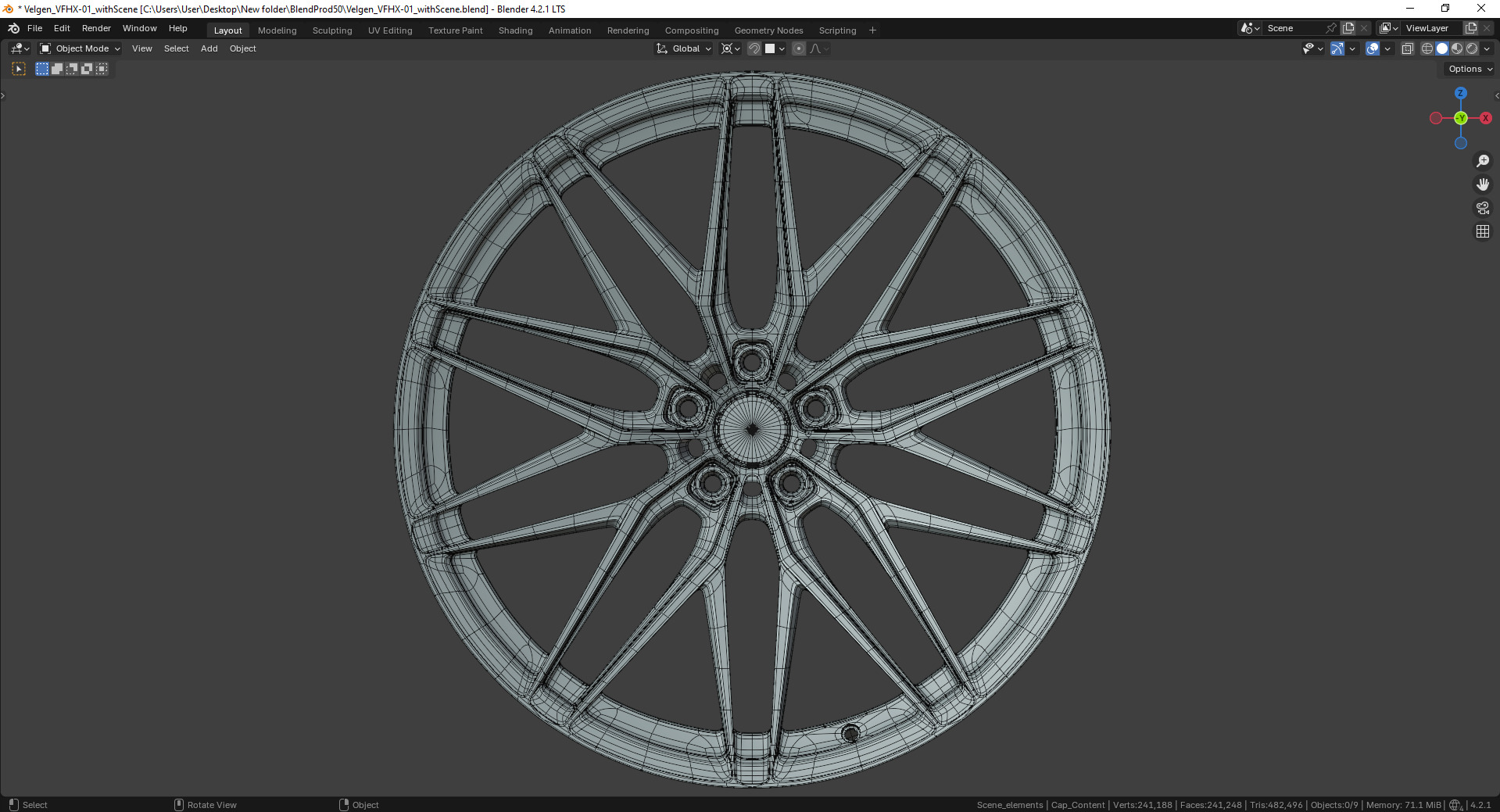 Velgen VFHX-01 Rim 3D model_15