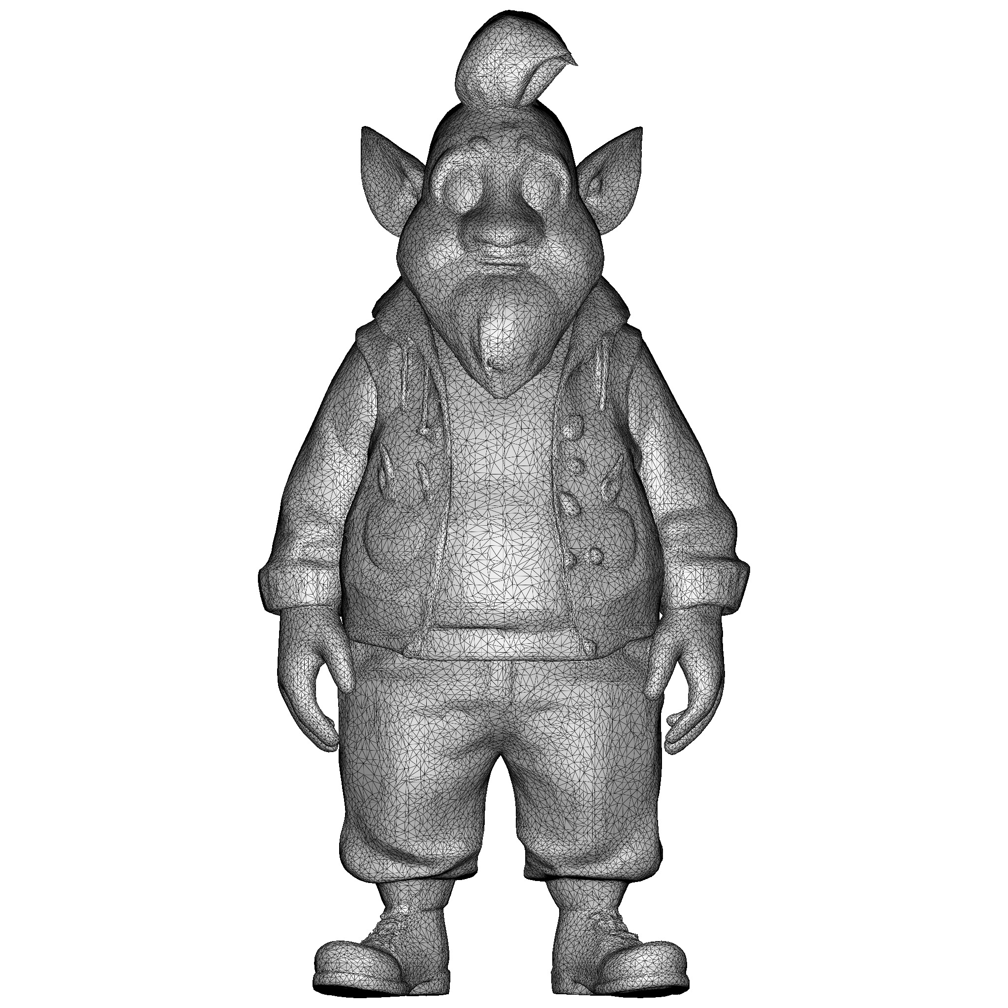 Enchanted Grove Guardians - Fantasy Gnome Figurine Collection 3D print model_7