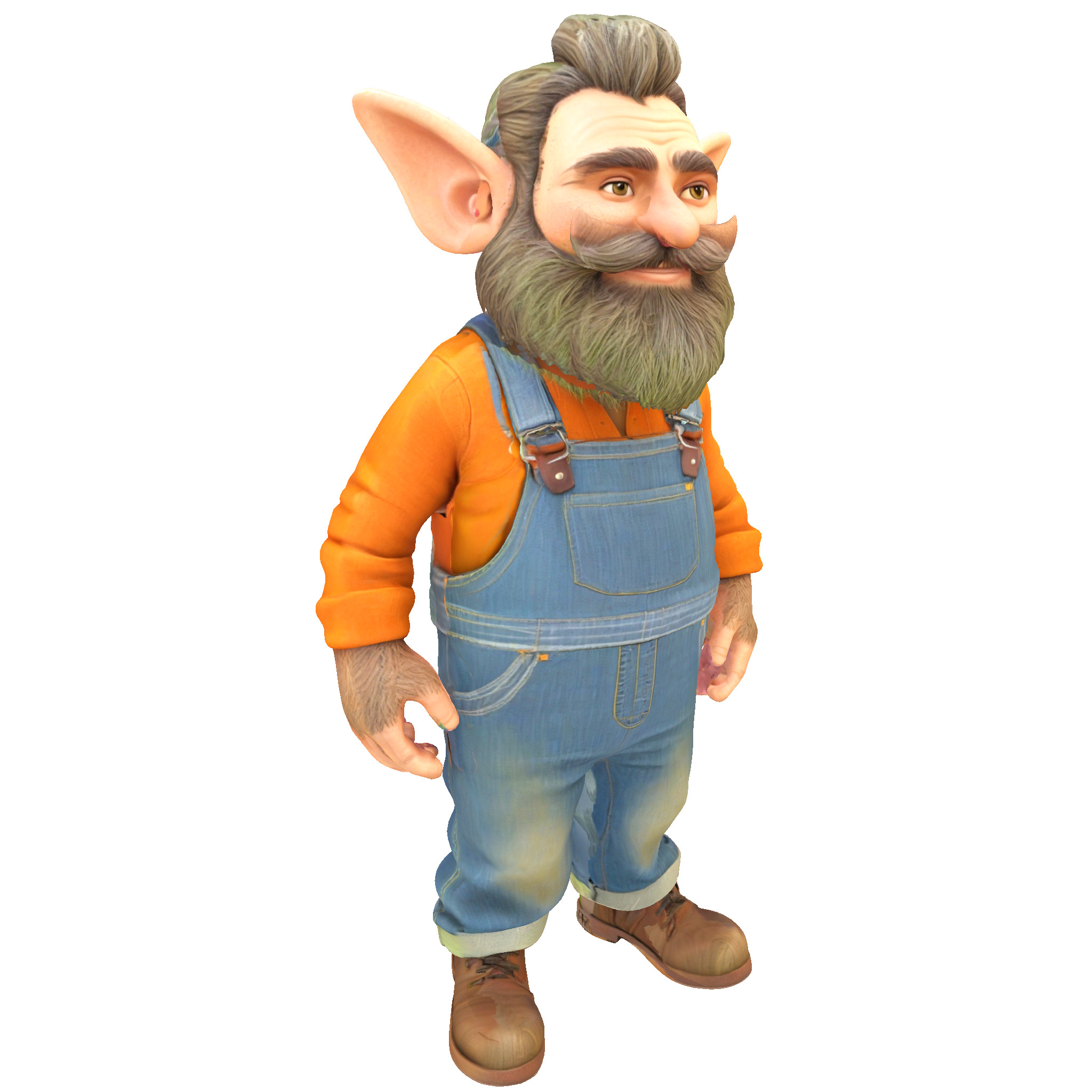 Enchanted Grove Guardians - Fantasy Gnome Figurine Collection 3D print model_26