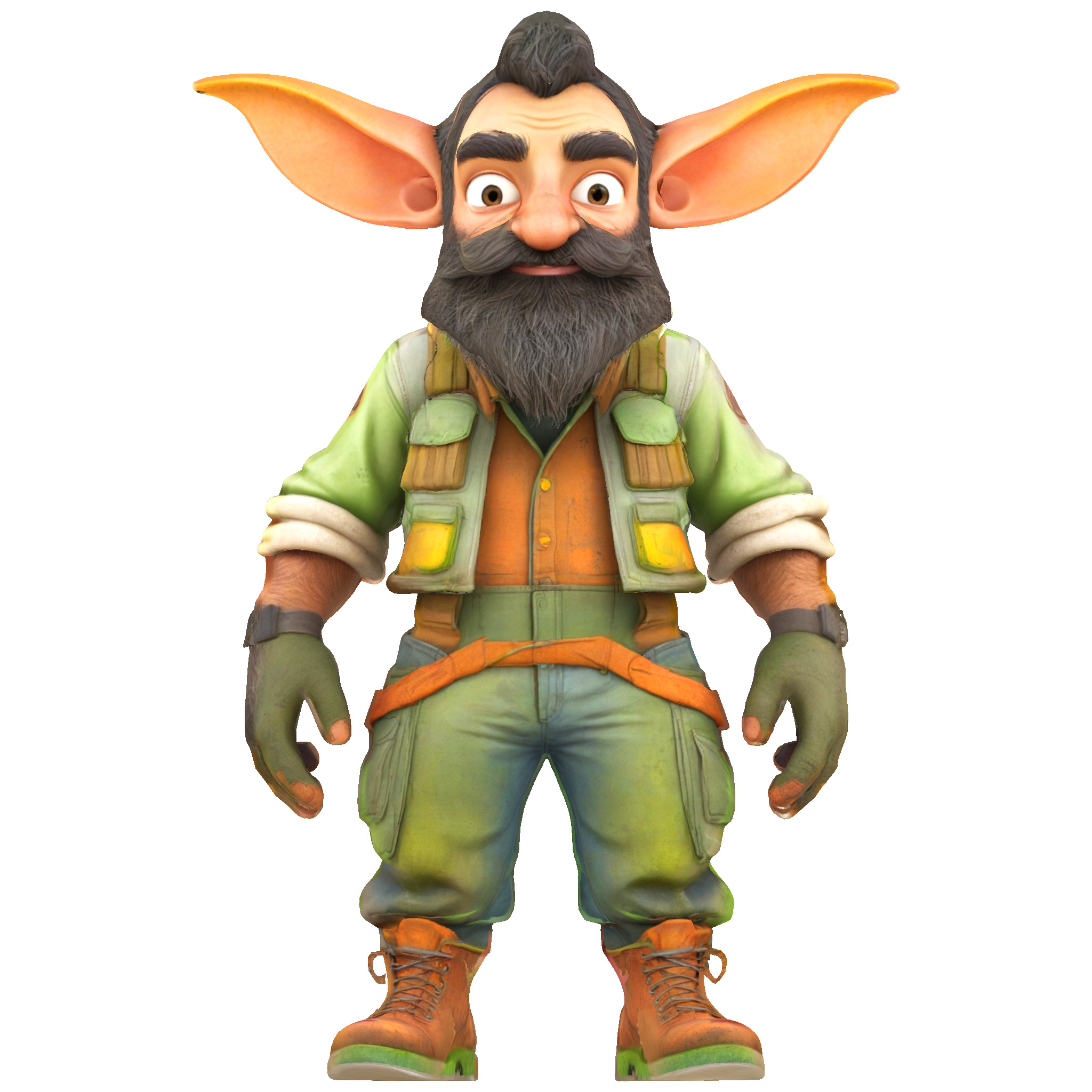 Enchanted Grove Guardians - Fantasy Gnome Figurine Collection 3D print model_22