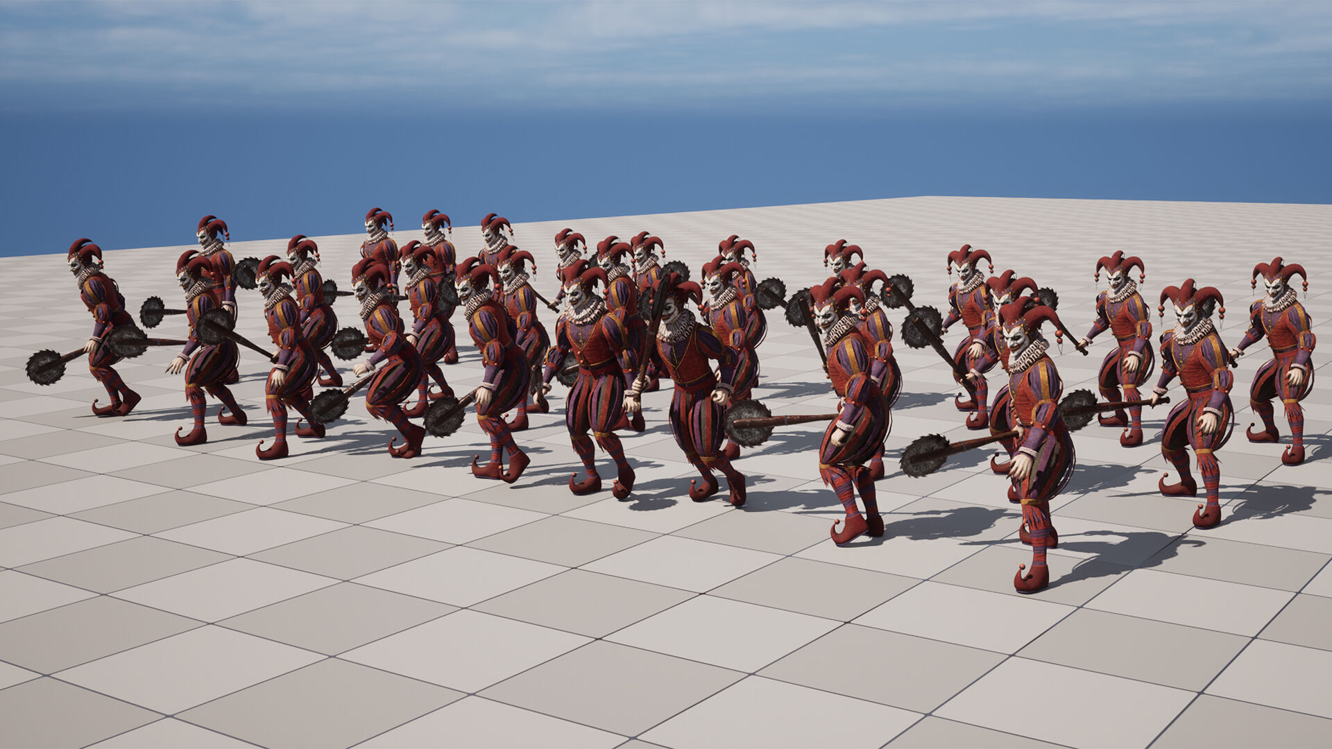 clown monster Low-poly 3D model_18