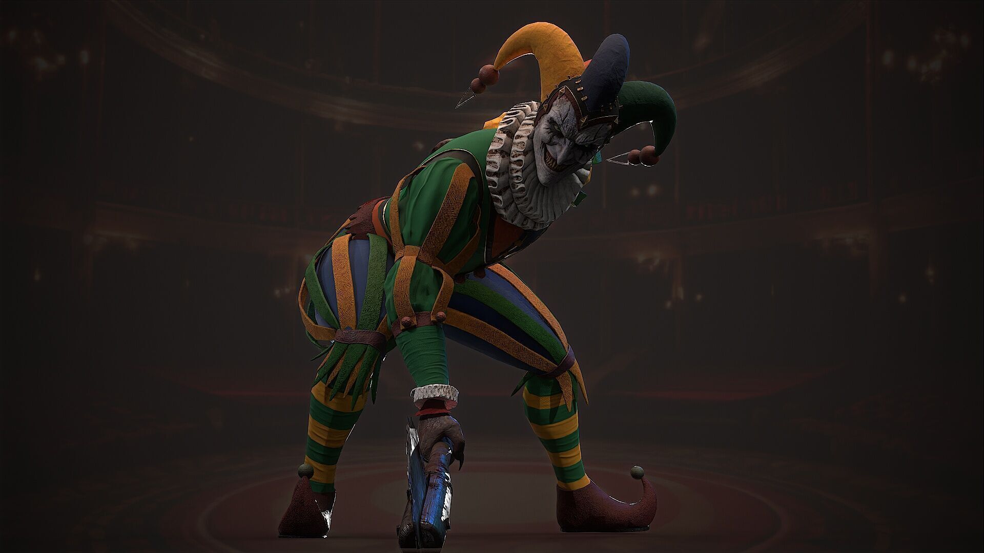 clown monster Low-poly 3D model_15