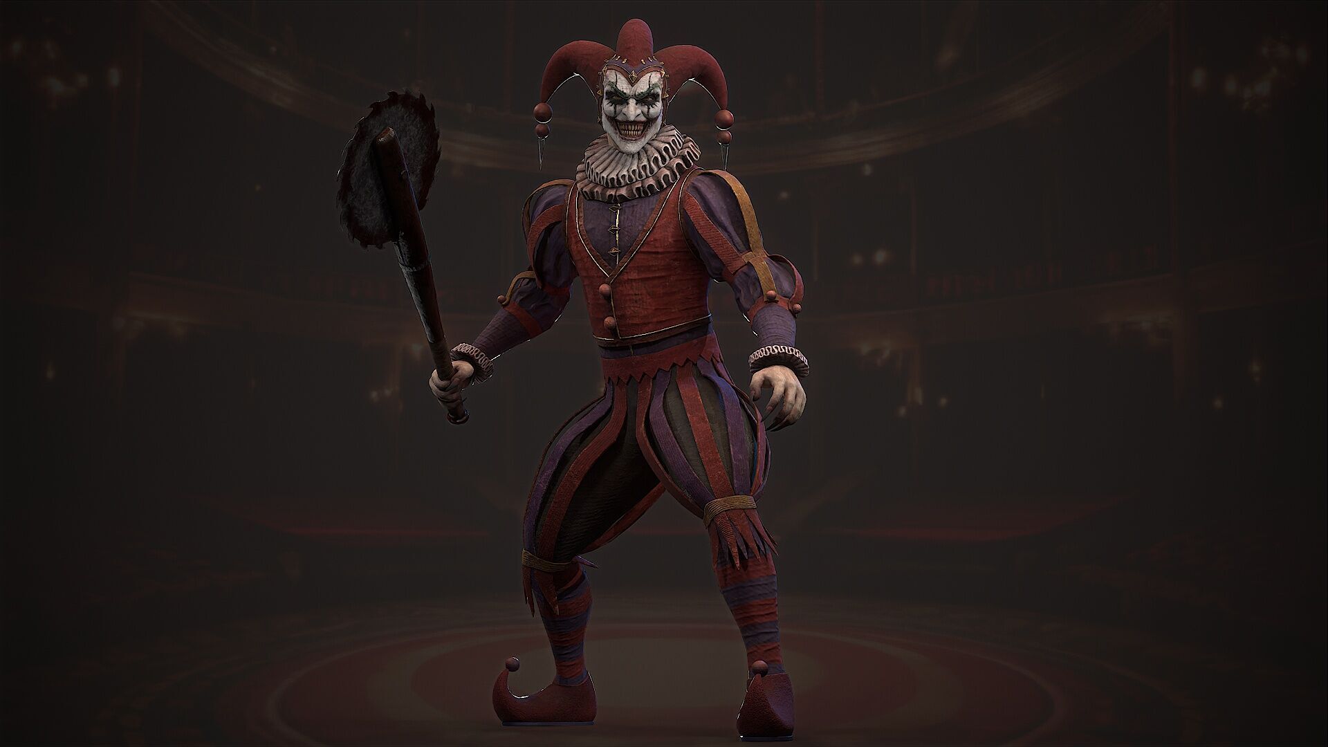 clown monster Low-poly 3D model_5