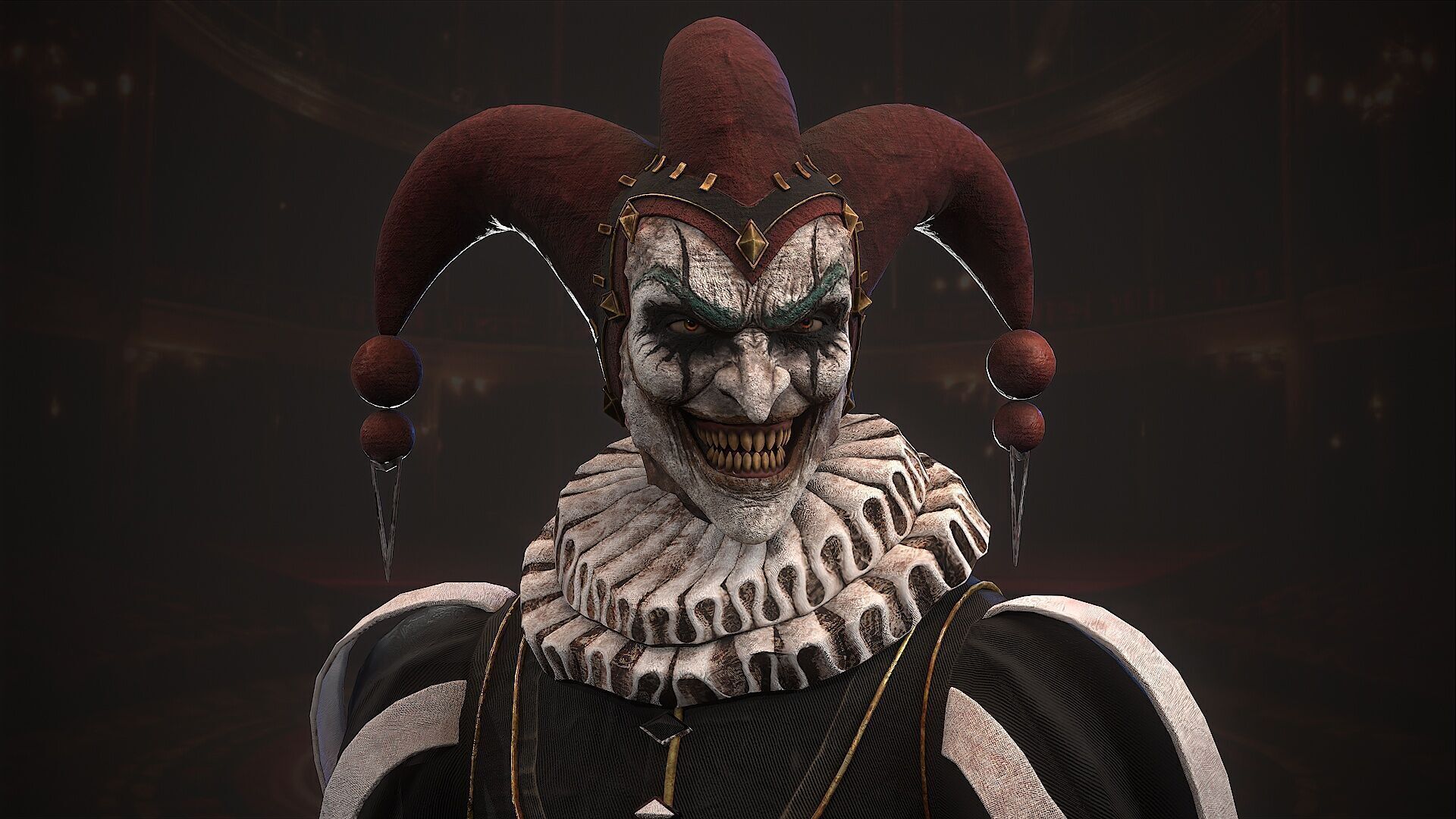 clown monster Low-poly 3D model_3