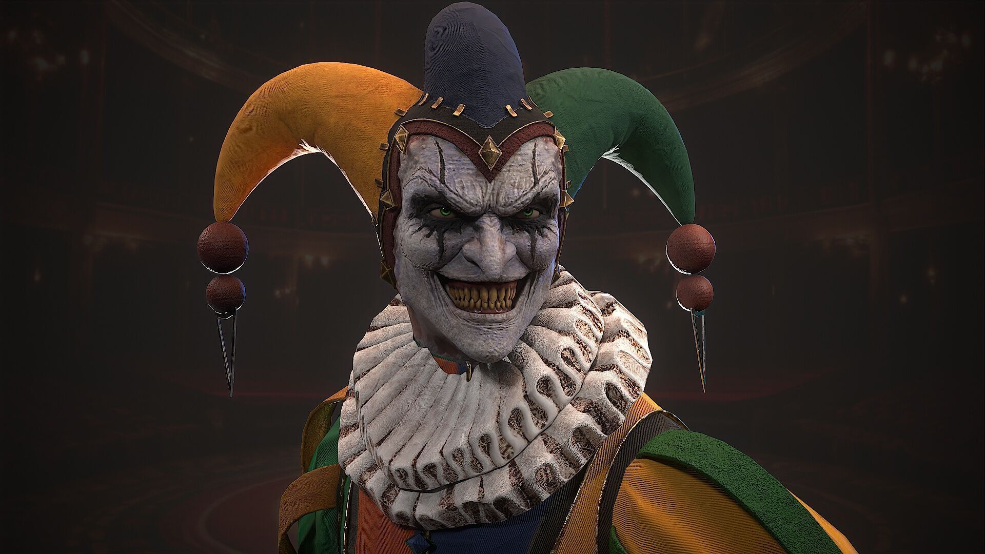 clown monster Low-poly 3D model_4