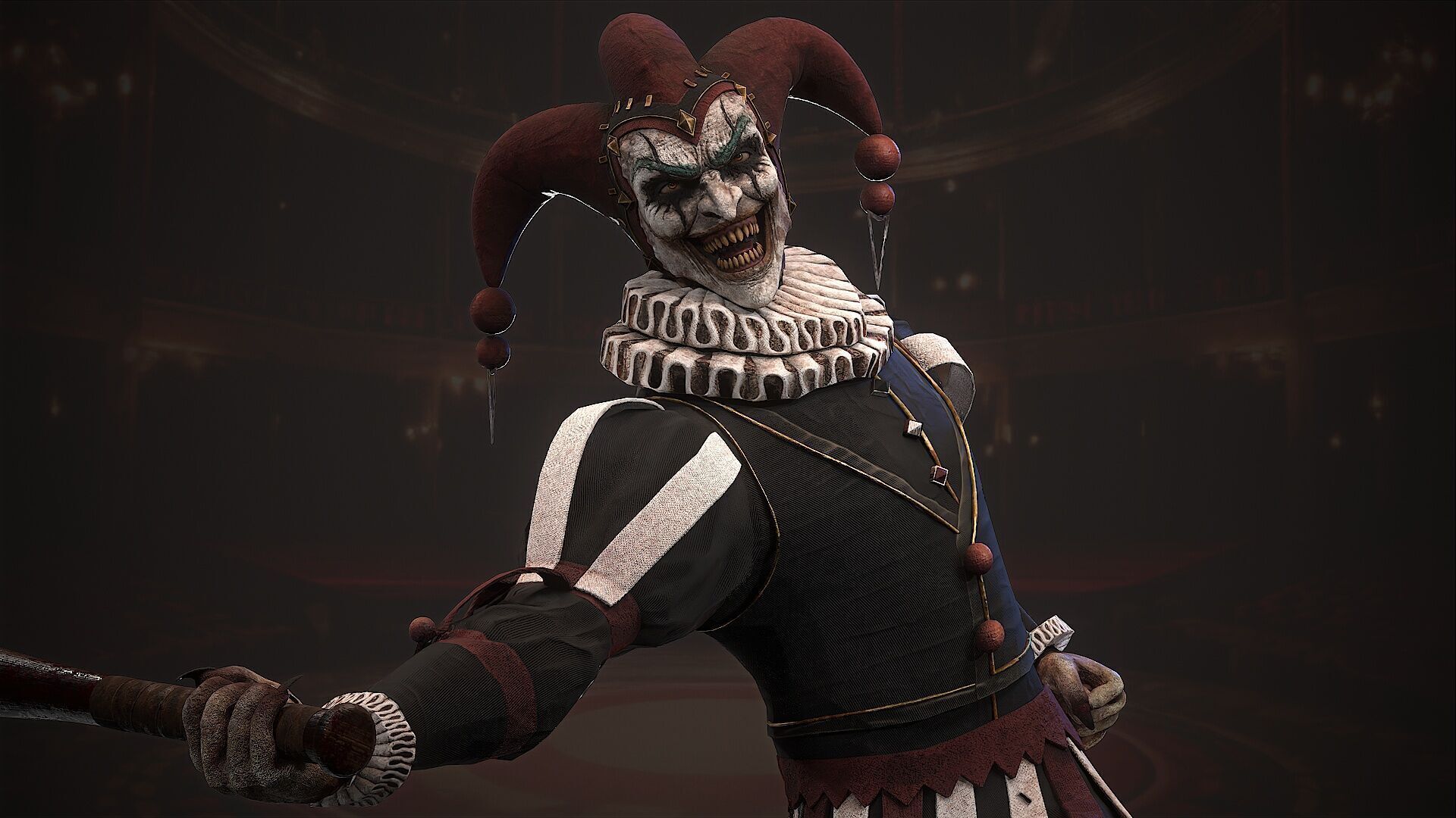 clown monster Low-poly 3D model_16