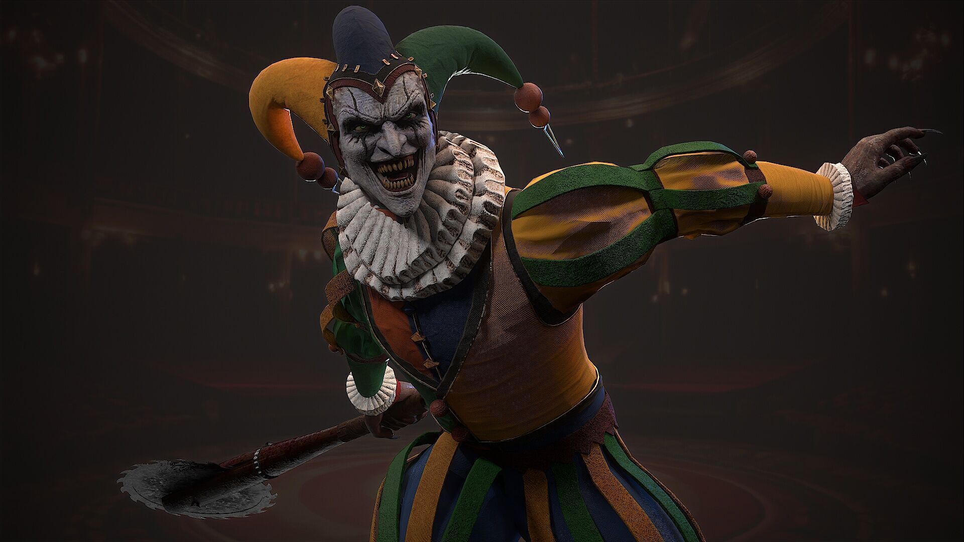 clown monster Low-poly 3D model_13