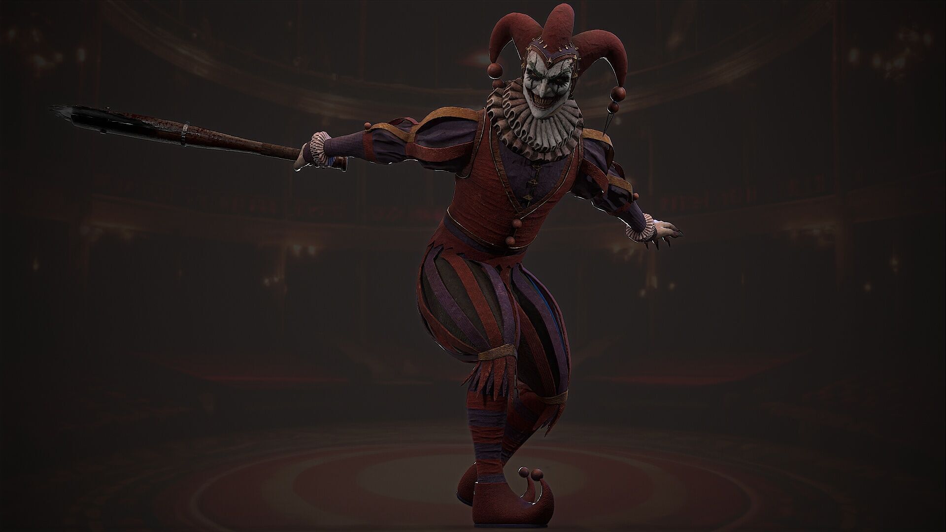 clown monster Low-poly 3D model_10