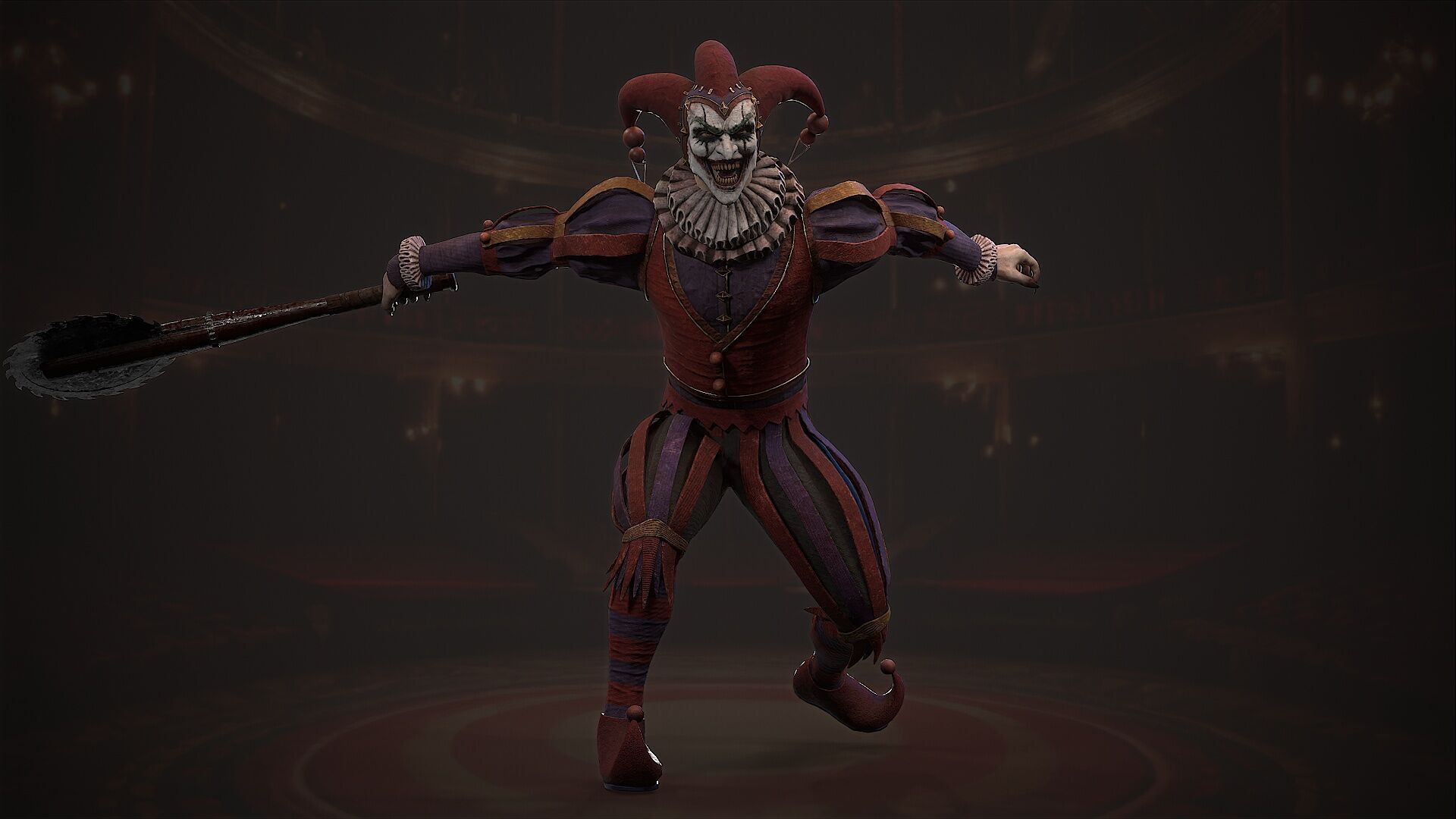 clown monster Low-poly 3D model_9