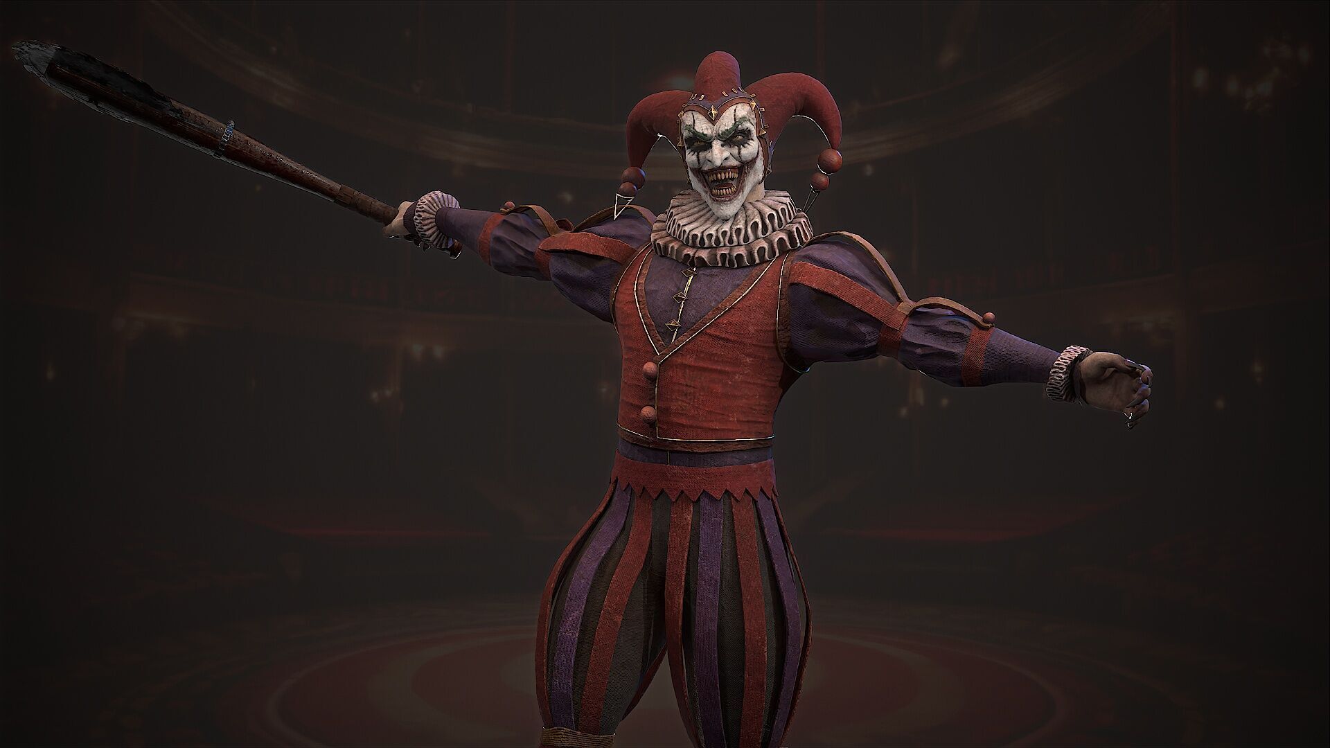 clown monster Low-poly 3D model_7