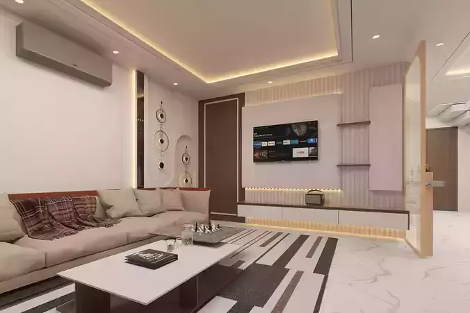 Living room interiorm design 