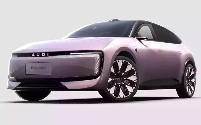 Audi E5 Sportback 2025 Low-poly 3D model