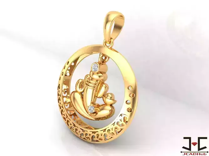 0248 - Lord Ganesh Pendant - JCADHub