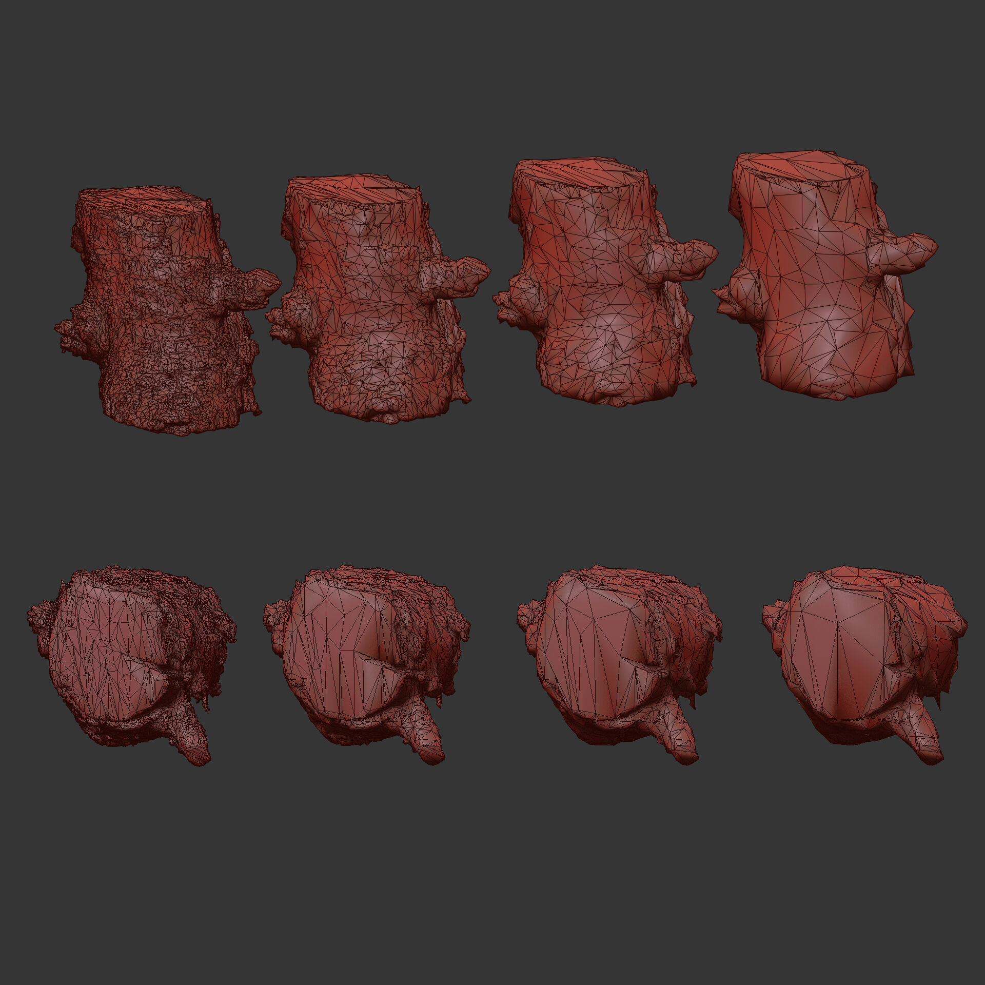 3D Scanned Tree Log Realistic Model With LOD Vol 02 Low-poly 3D model_6