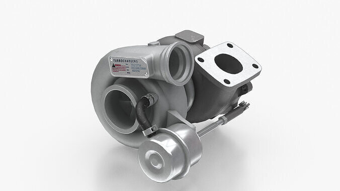 Turbocharger 3D model 7