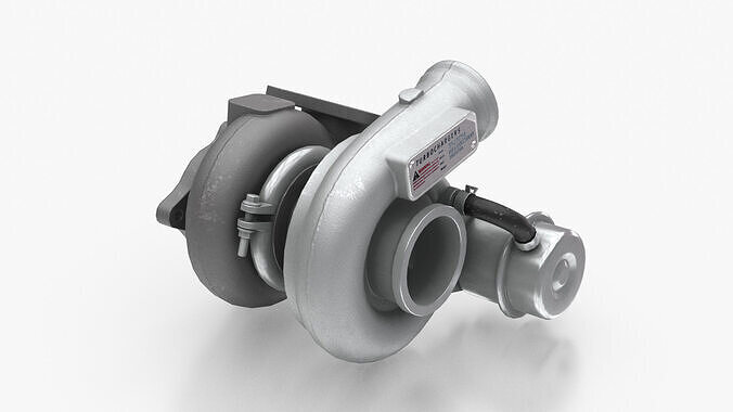 Turbocharger 3D model 4
