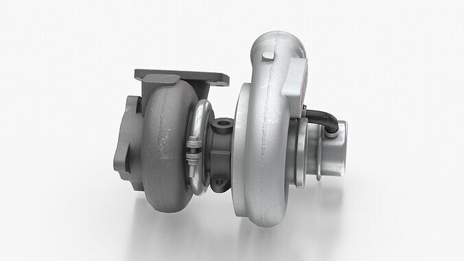 Turbocharger 3D model 3