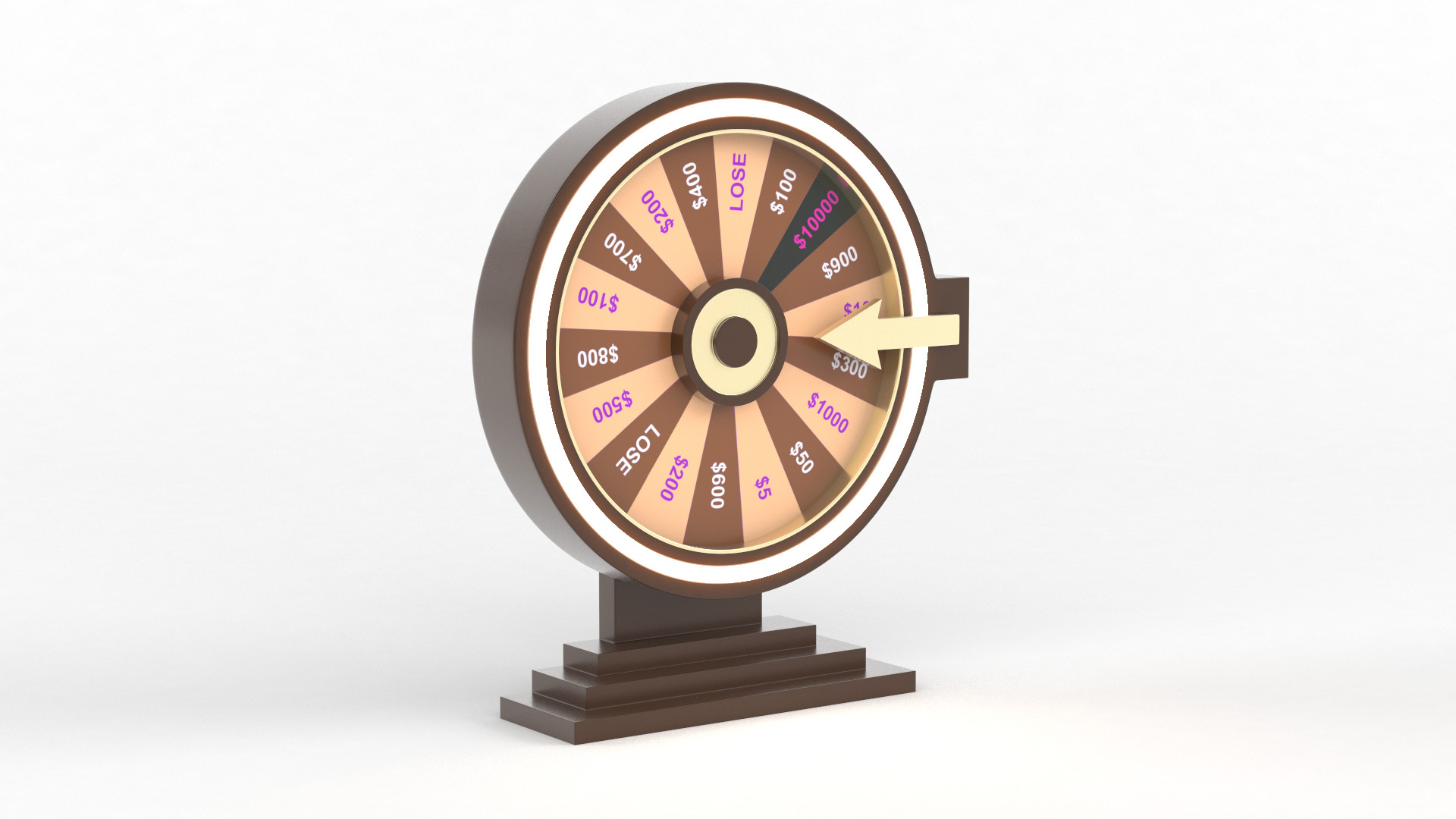 Wheel of Fortune 3D model_4