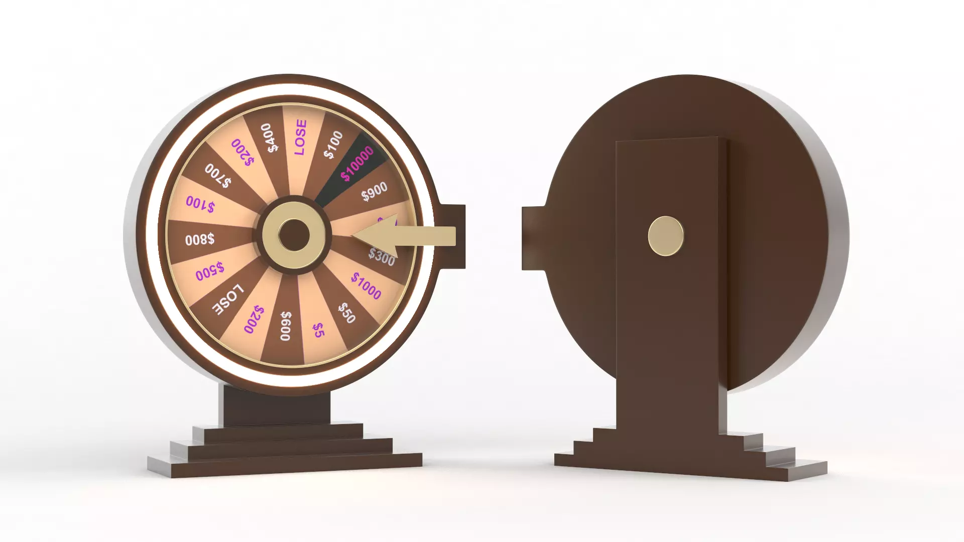 Wheel of Fortune 3D model_0