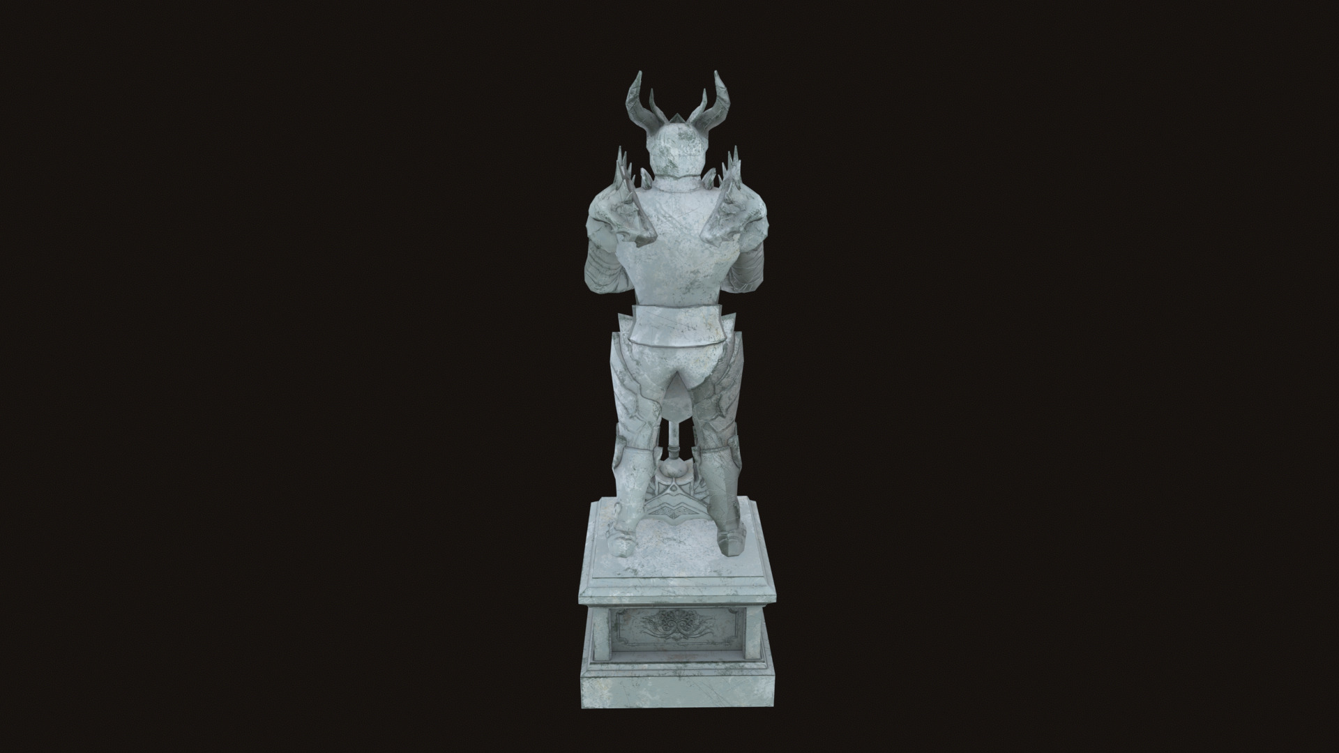 Statue 06 Low-poly 3D model_19