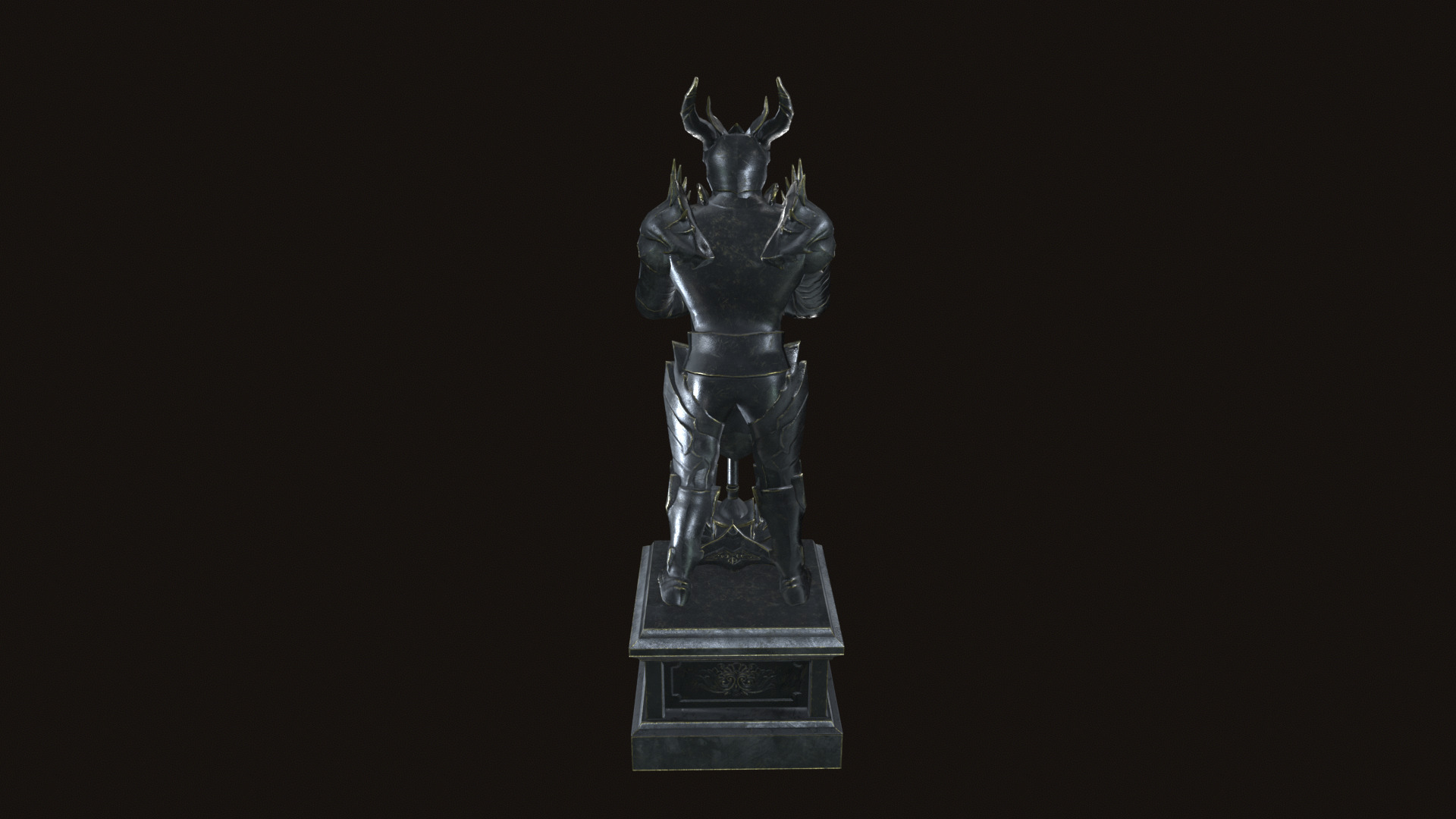 Statue 06 Low-poly 3D model_18