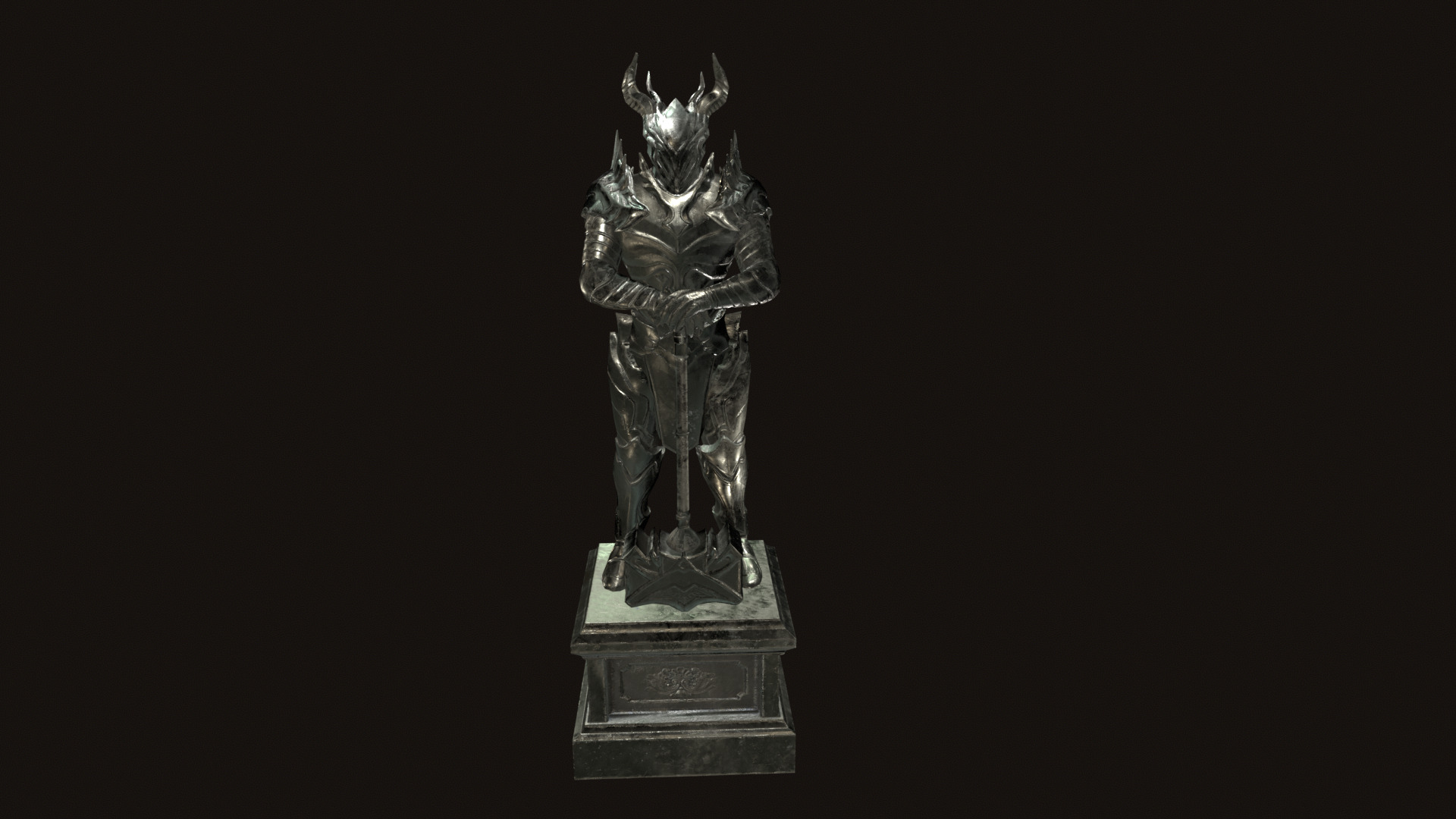 Statue 06 Low-poly 3D model_21