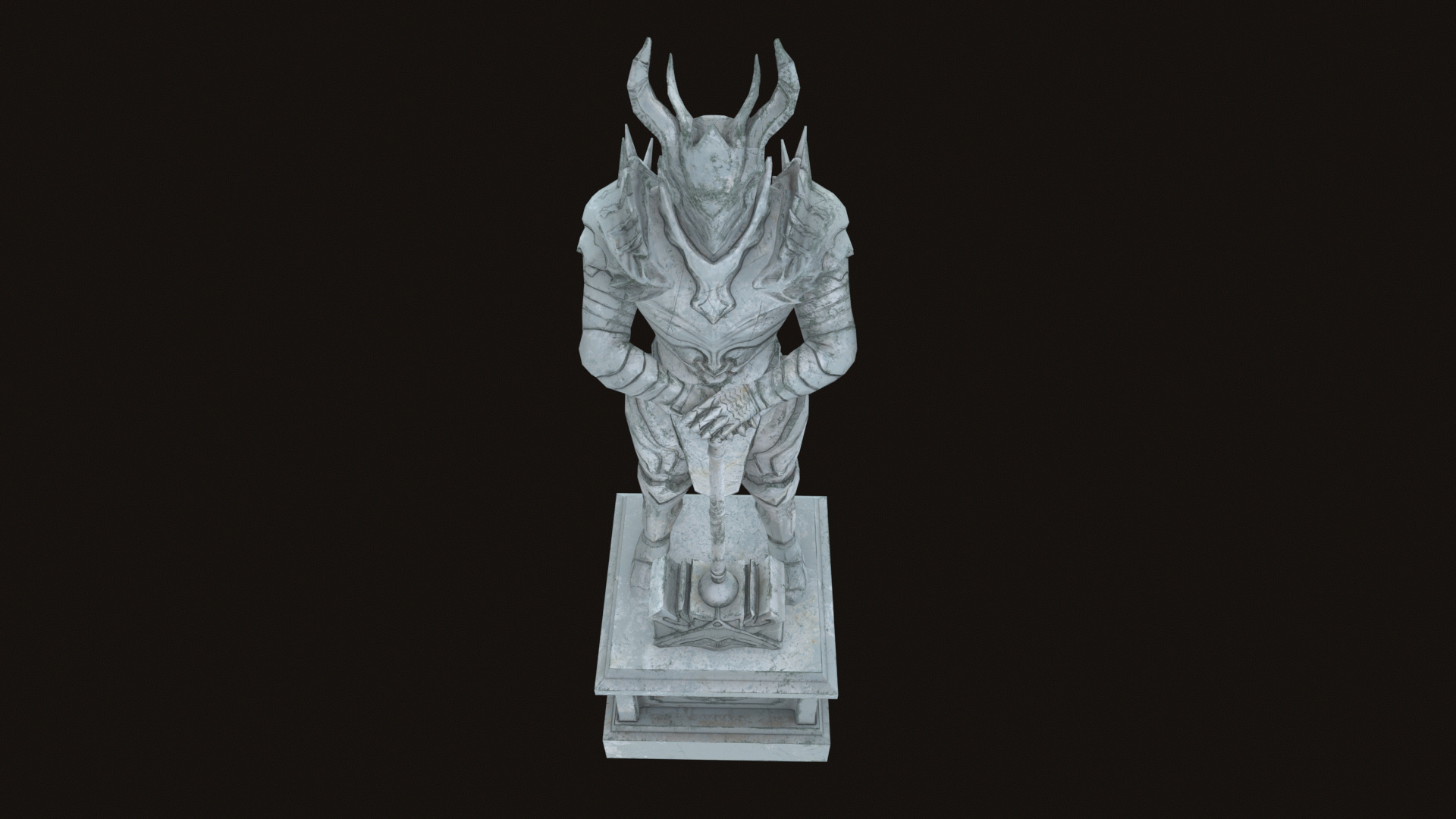 Statue 06 Low-poly 3D model_35