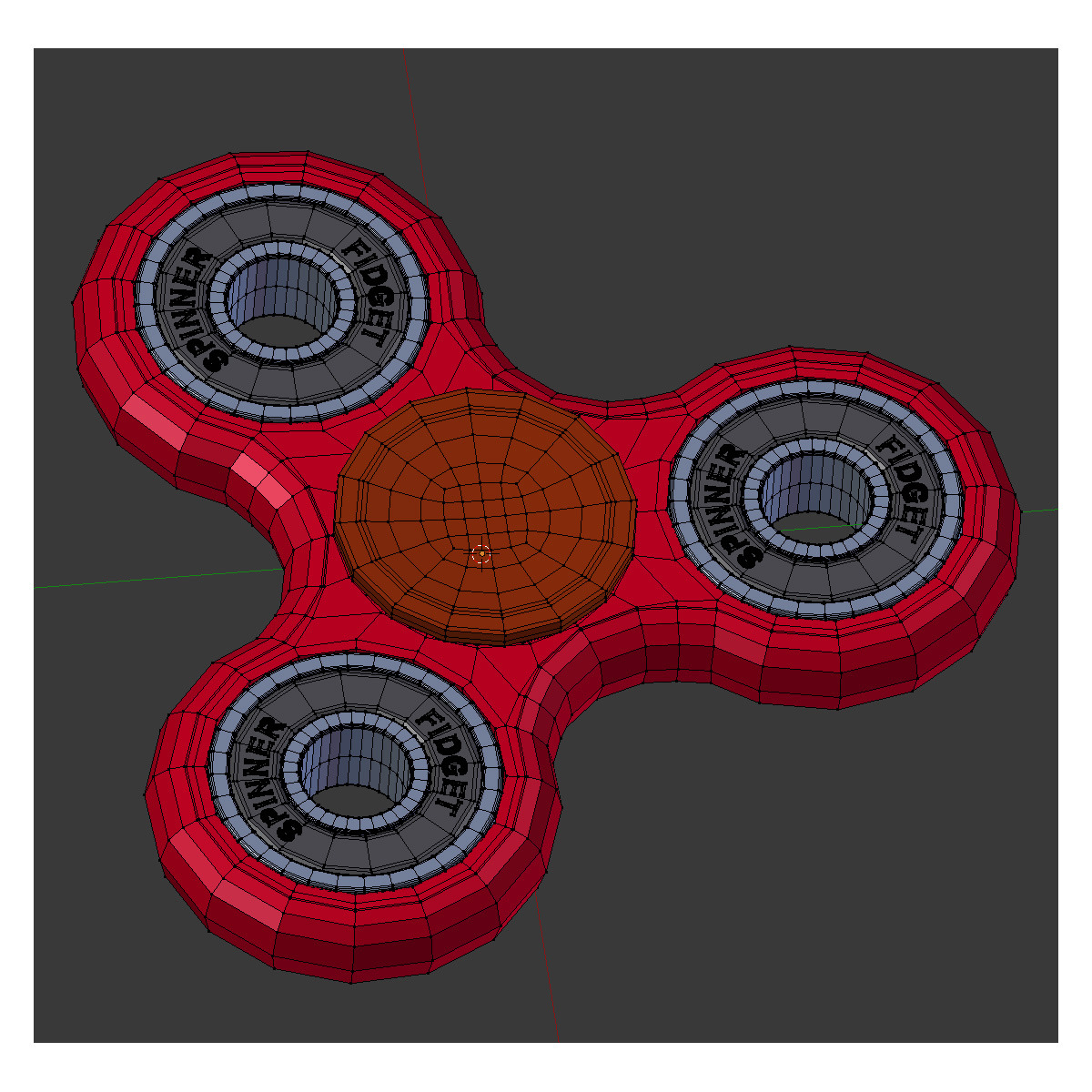 Rotating Fidget Spinner  3D model_8