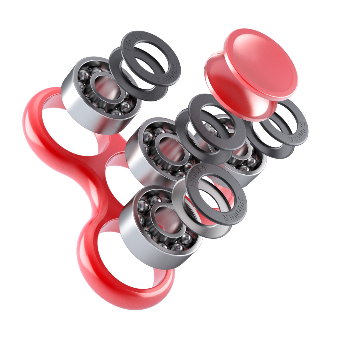 Rotating Fidget Spinner  3D model_7