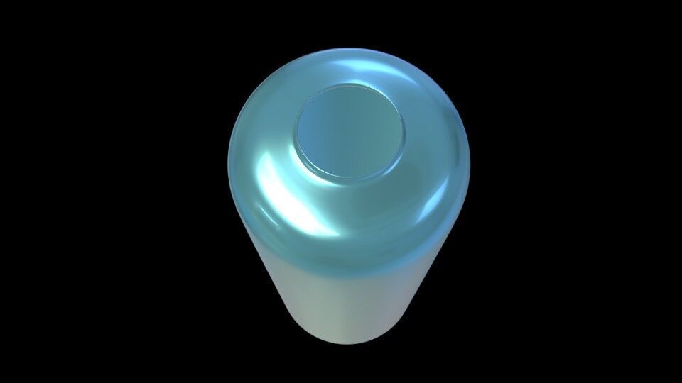 Modern Metallic Vase  3D model_4